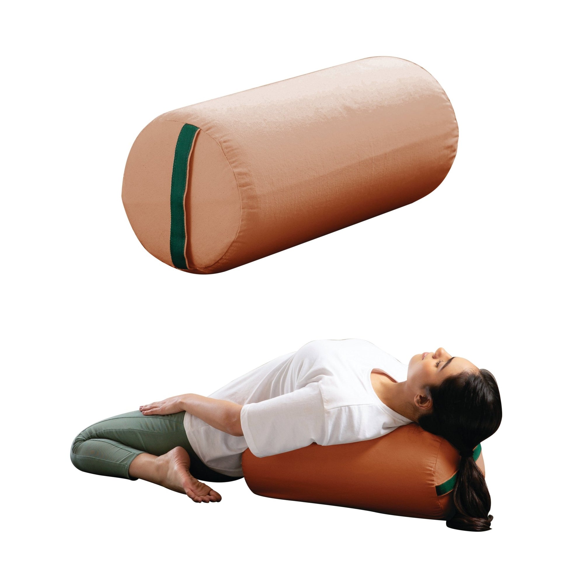 HarmonyFlow Yoga Round Bolster - Regular Pillow - The White Willow