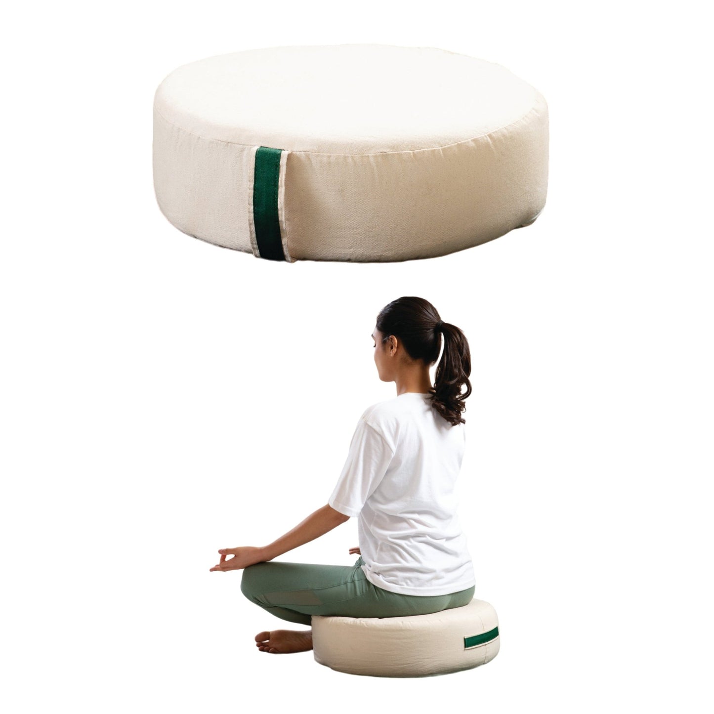 HarmonyFlow Yoga Round Seat Cushion - Regular Pillow - The White Willow