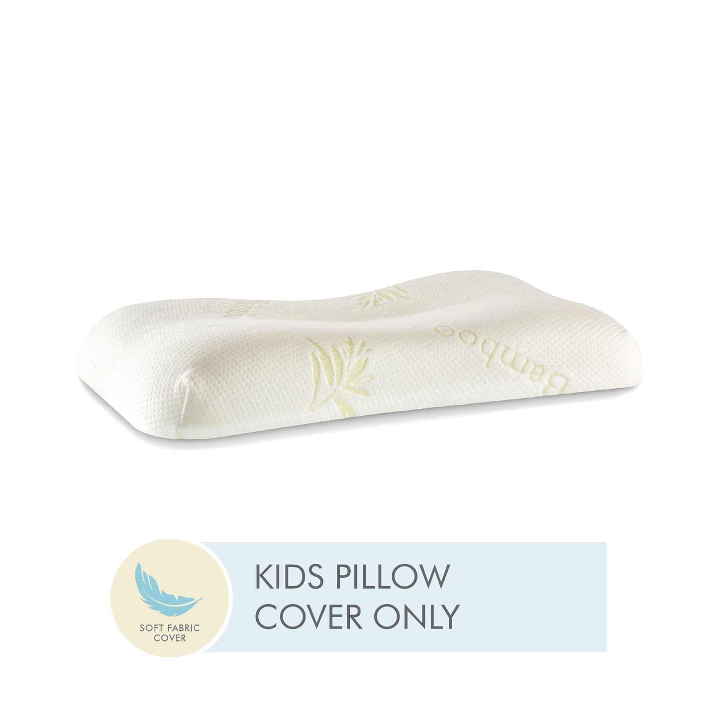Kids Bed Pillow Cover Only Pillow Cover The White Willow Misty Blue Hush