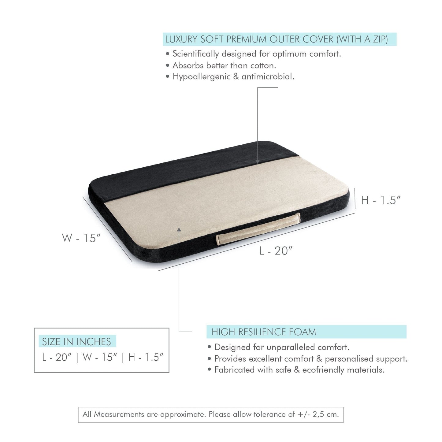 Laptalk - High Resilience Foam - Portable Lap Desk Cushion - Firm Lap Desks The White Willow