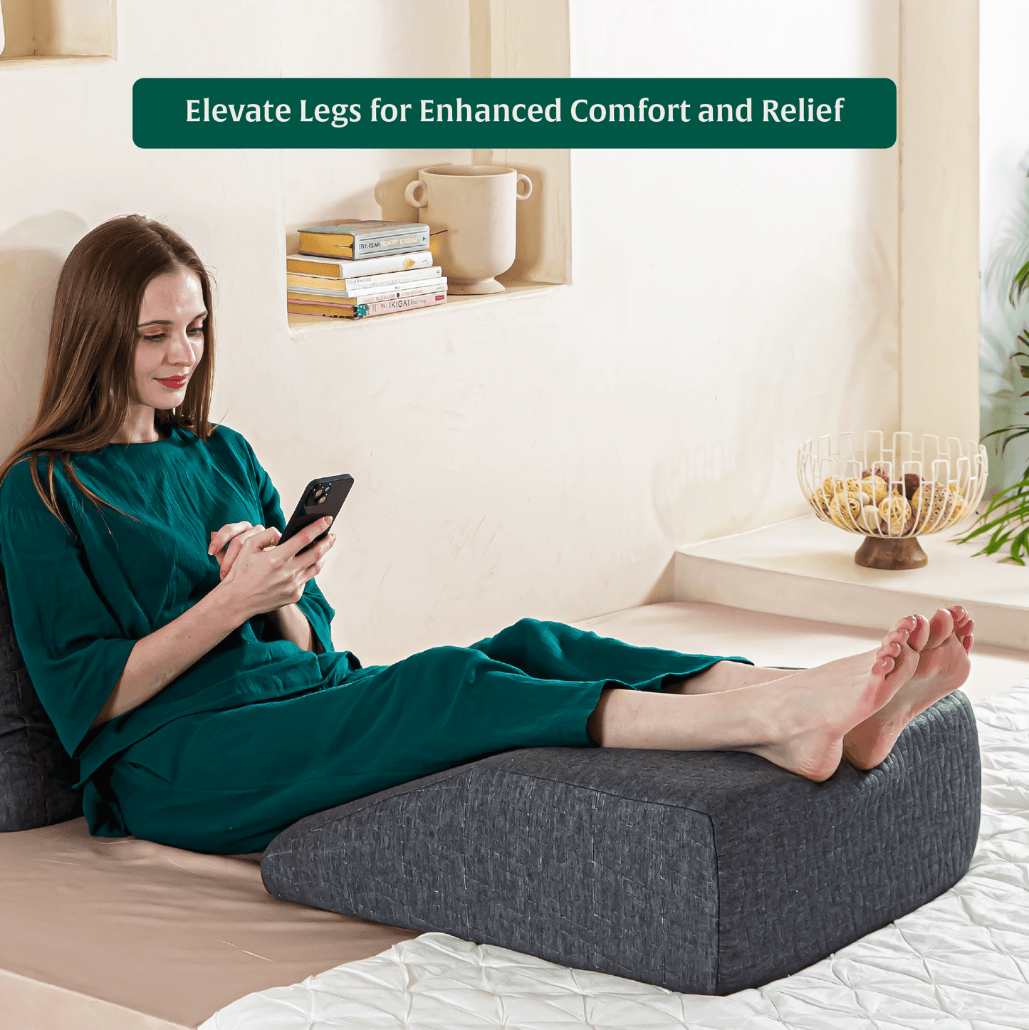 LegRest Platform Pillow Bed Wedge The White Willow