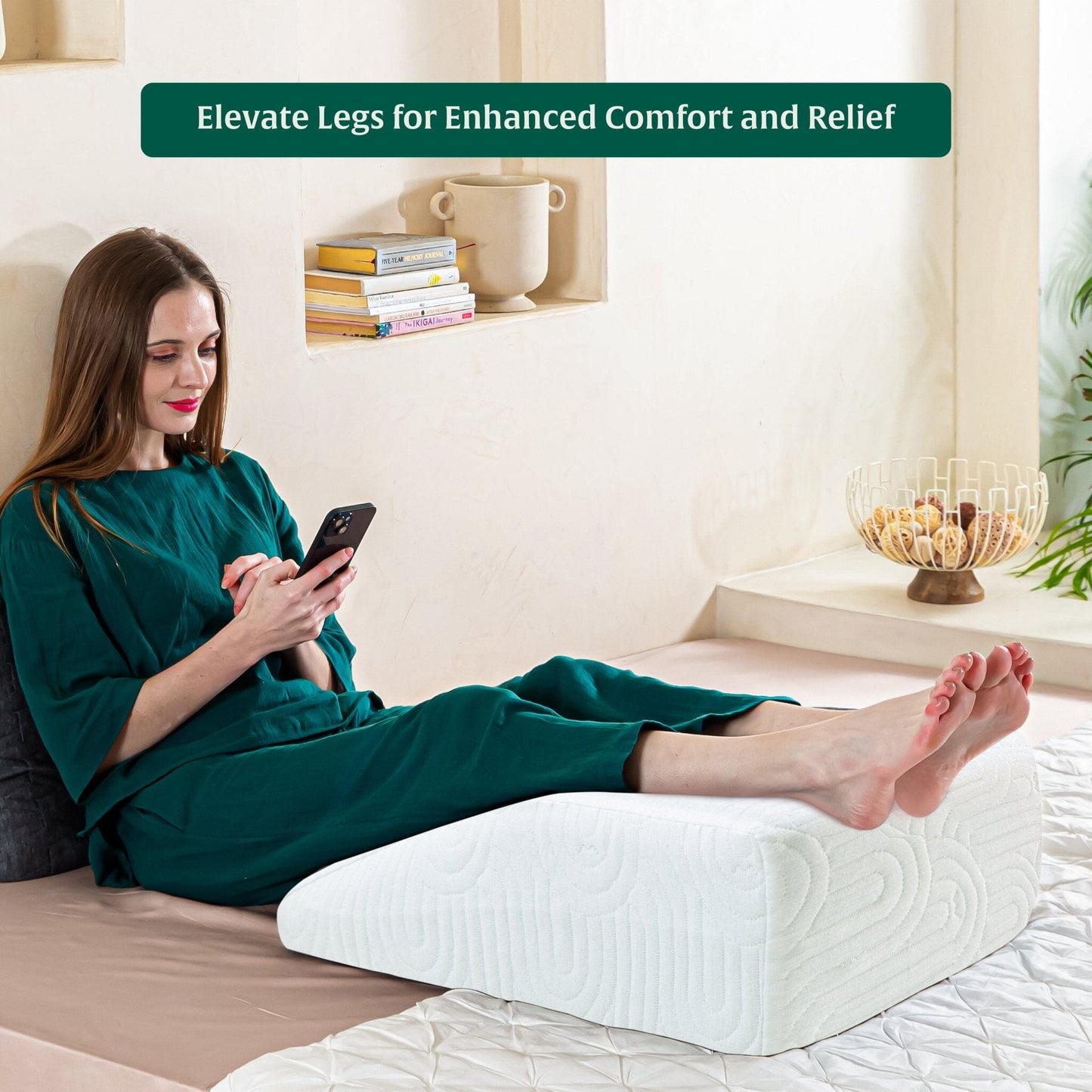 LegRest Platform Pillow Bed Wedge The White Willow