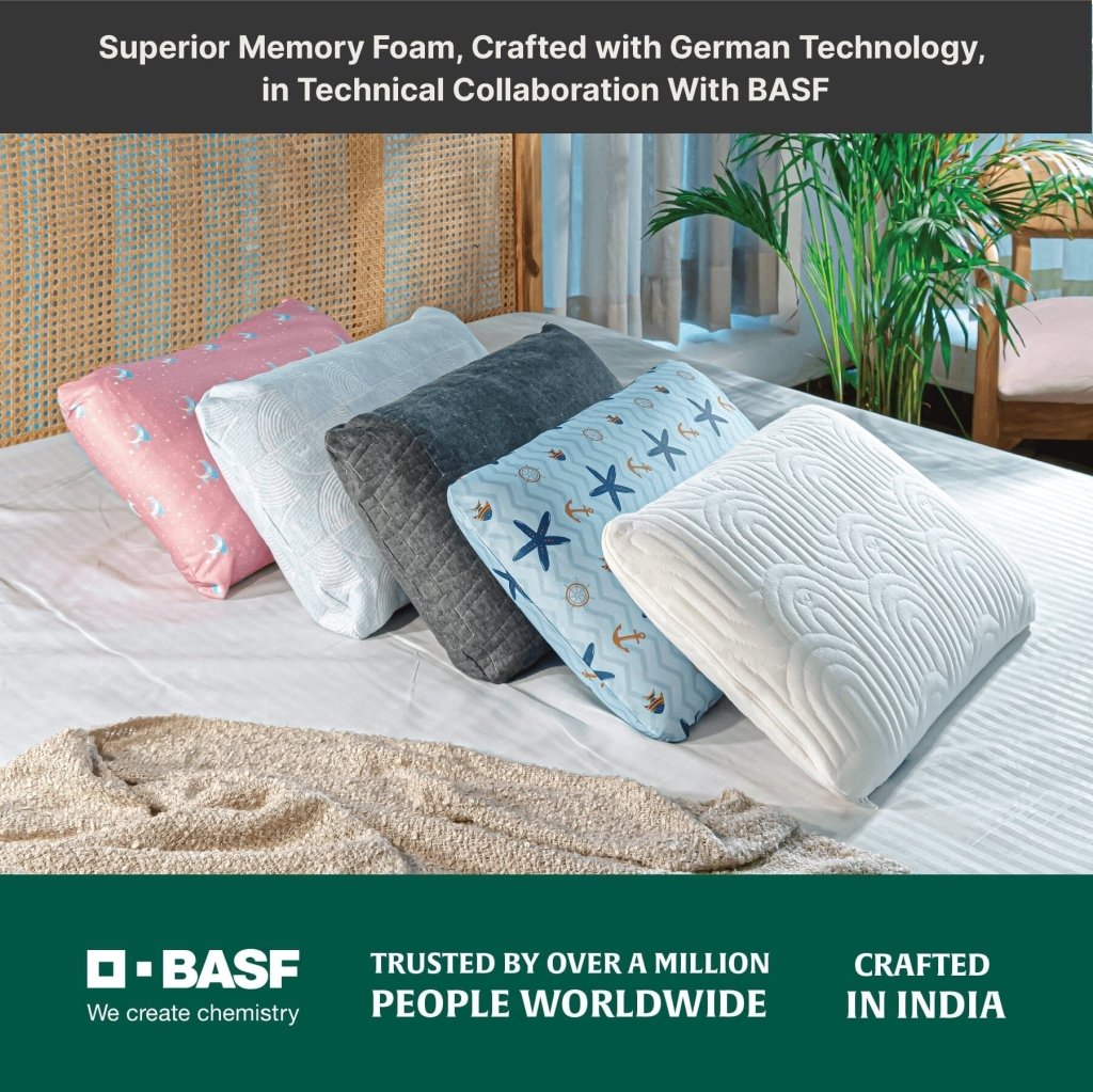 Little Dreamers - TinyComfort Kids Memory Foam Pillow (1 - 3 Years) - Baby - 1 - 3 Years - Pillow - The White Willow