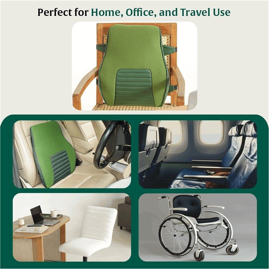 LowerEase Back Support Pillow Lumbar Back Support The White Willow
