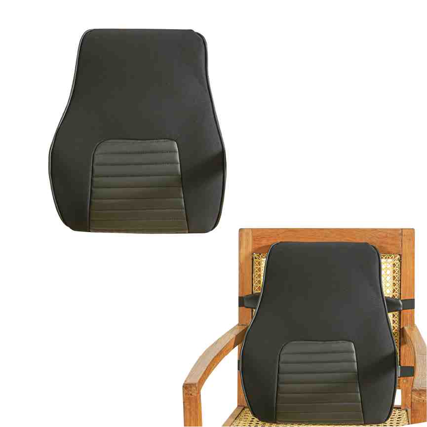 LowerEase Back Support Pillow Lumbar Back Support The White Willow Soft~ Suggested Weight ~ Below 60 kg Midnight