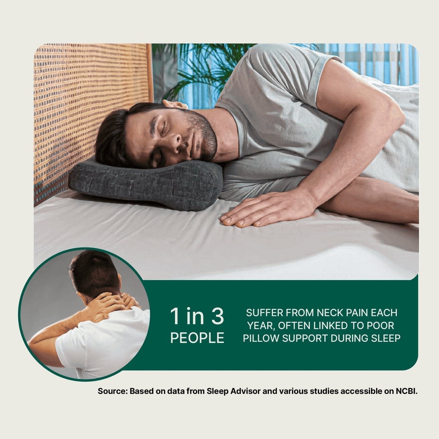NeckFlex Dual Loft Cervical Alignment Pillow Contour Pillow The White Willow