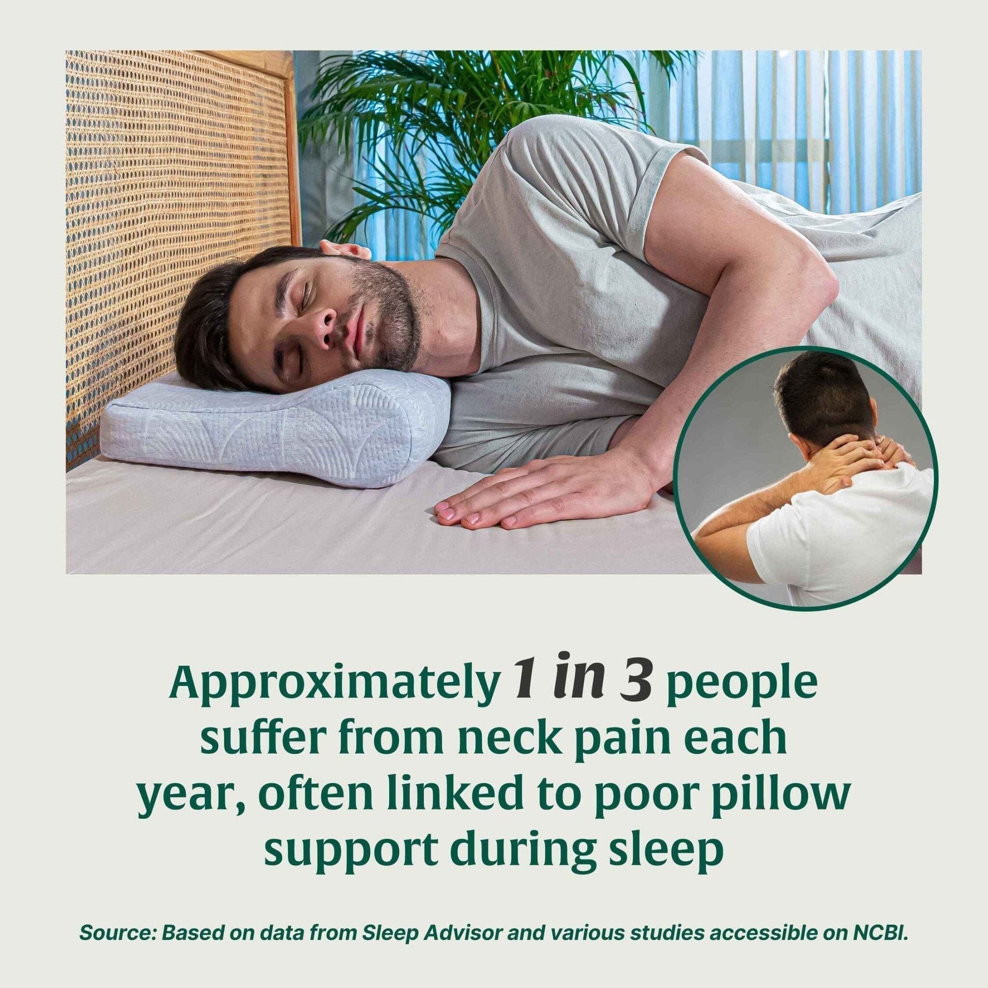 NeckFlex Dual Loft Cervical Alignment Pillow Contour Pillow The White Willow