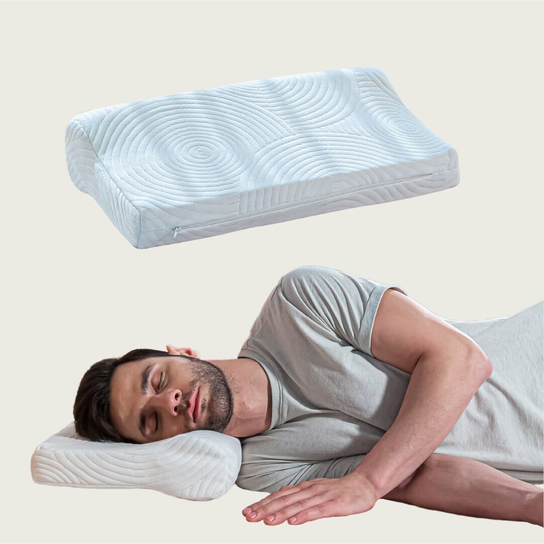 NeckFlex Dual Loft Cervical Alignment Pillow Contour Pillow The White Willow Medium Firm Lunar Soft