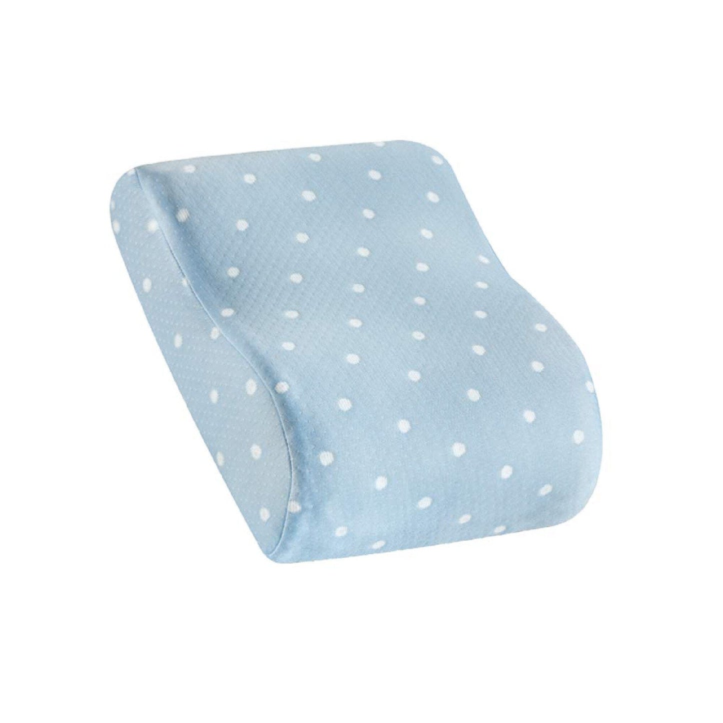 Notus - Memory foam Small Contour Travel Pillow - Medium Firm Travel Pillow The White Willow Blue Dot
