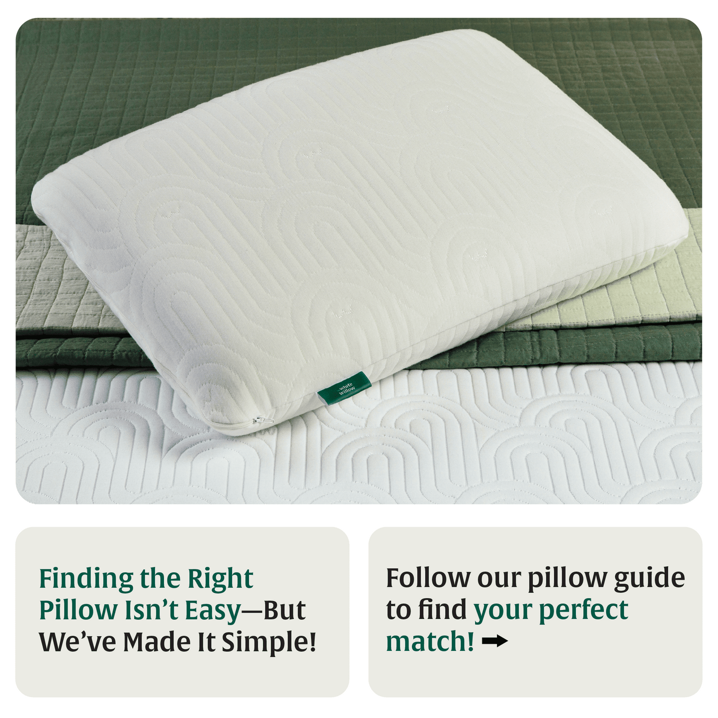 Original Pillow- Creamy Calm Regular Pillow The White Willow