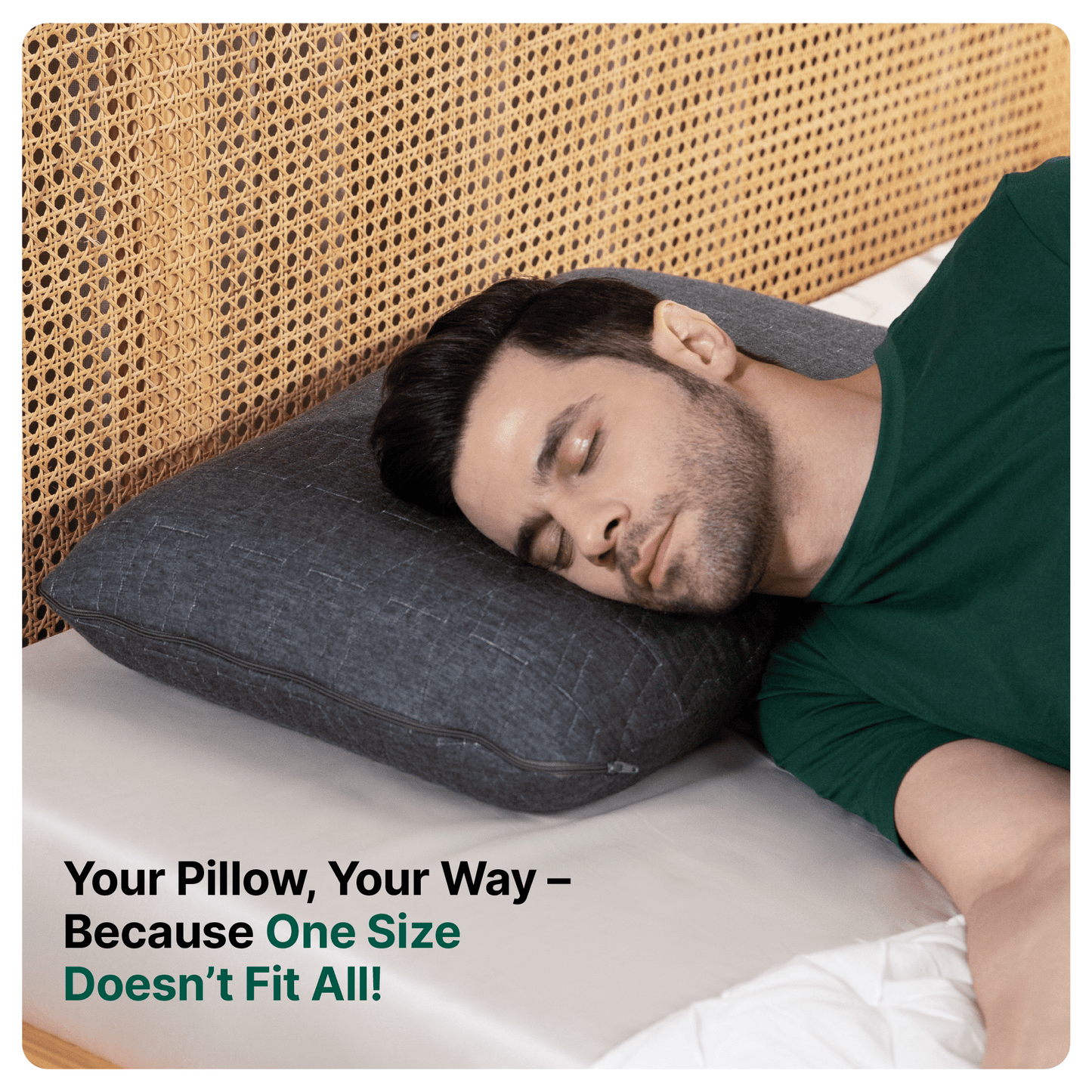 Original Pillow- Midnight Serene Regular Pillow The White Willow Soft Standard Size: 22 inch x 14 inch 4 inch