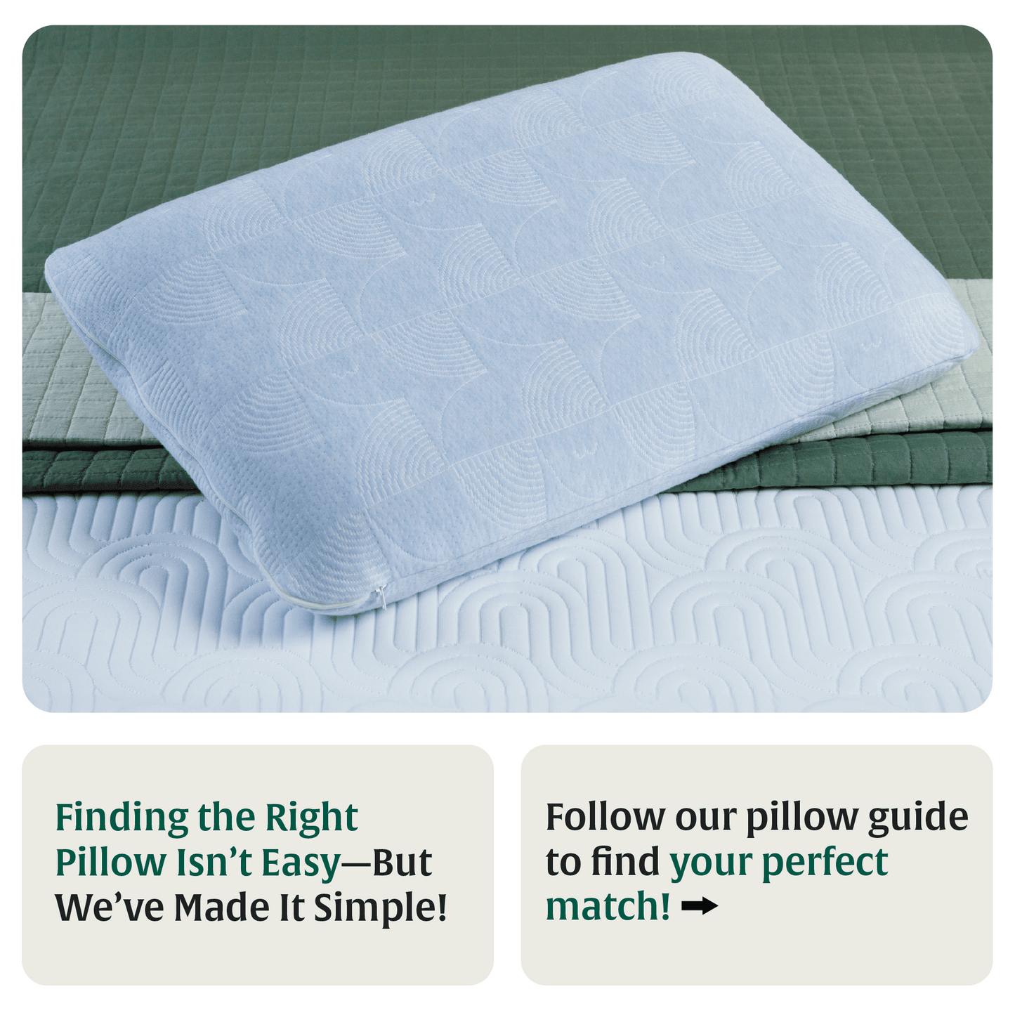 Original Pillow- Misty Blue Hush Regular Pillow The White Willow