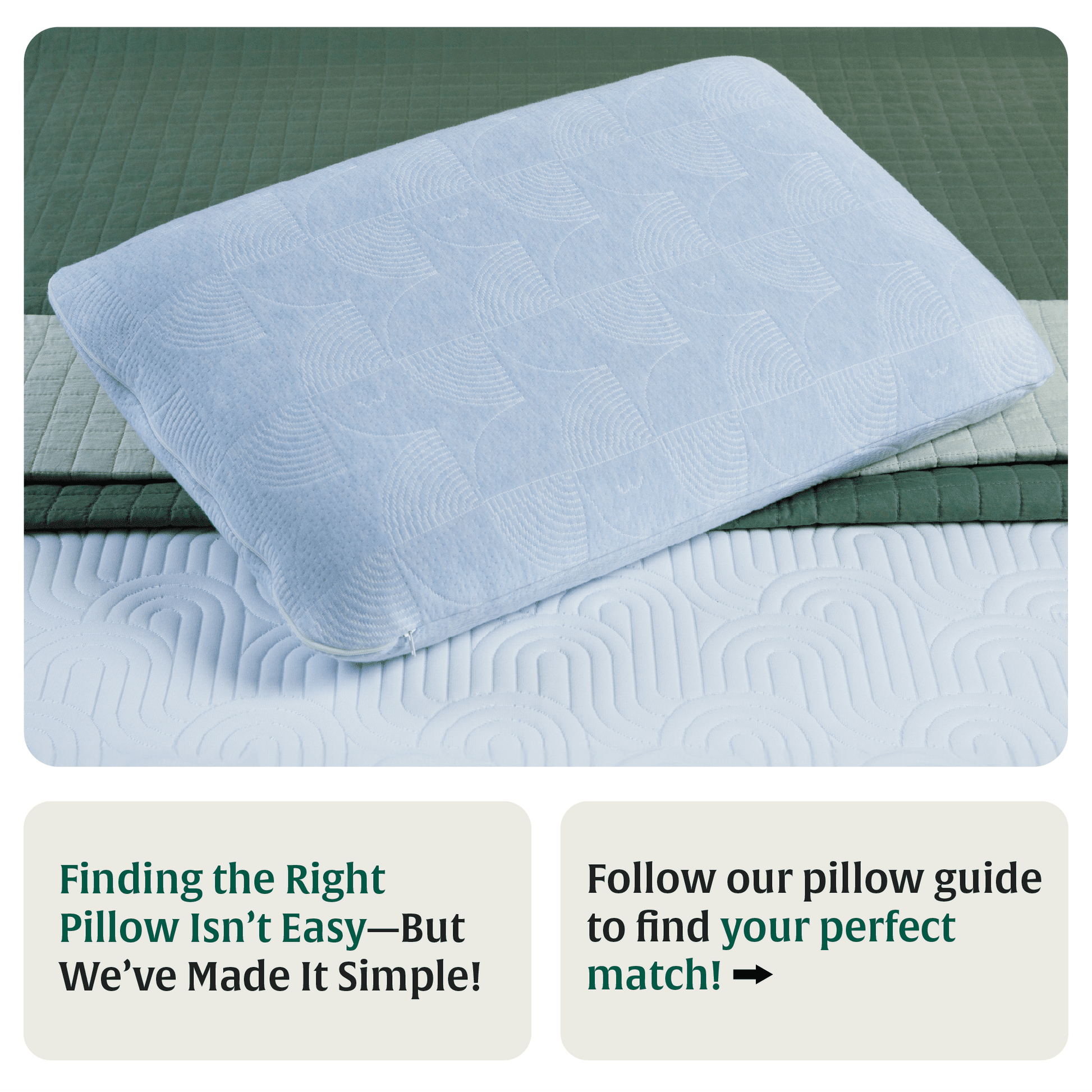 Original Pillow- Misty Blue Hush Regular Pillow The White Willow