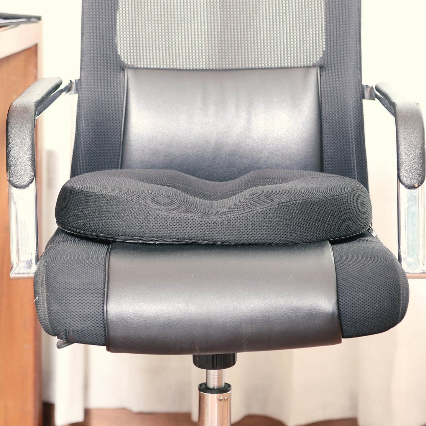 Perch - Work From Home Combo - HR Foam Lumbar Backrest Pillow & Donut Shaped Seat Cushion - Medium Firm Combo-Back-Seat The White Willow