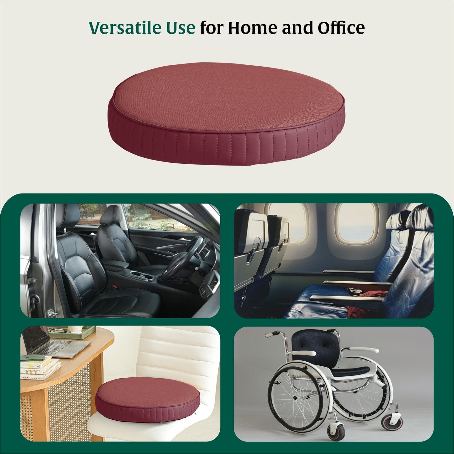PoshRest Round Seat Pads Seat Cushion The White Willow