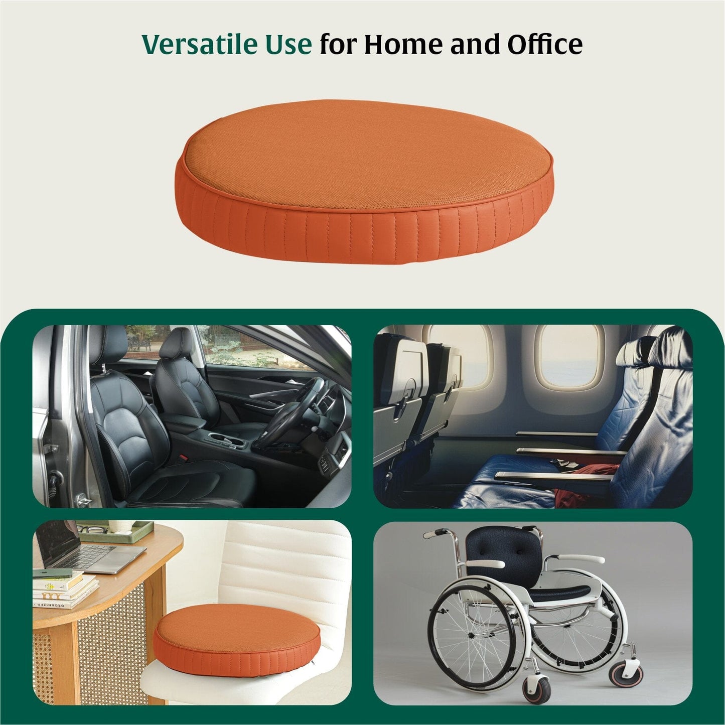 PoshRest Round Seat Pads Seat Cushion The White Willow