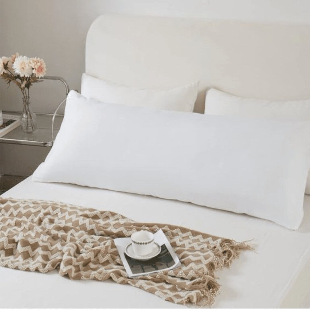 Premium Organic Cotton Comfy Nest Full Body Pillow Cover- Pack of 1 The White Willow