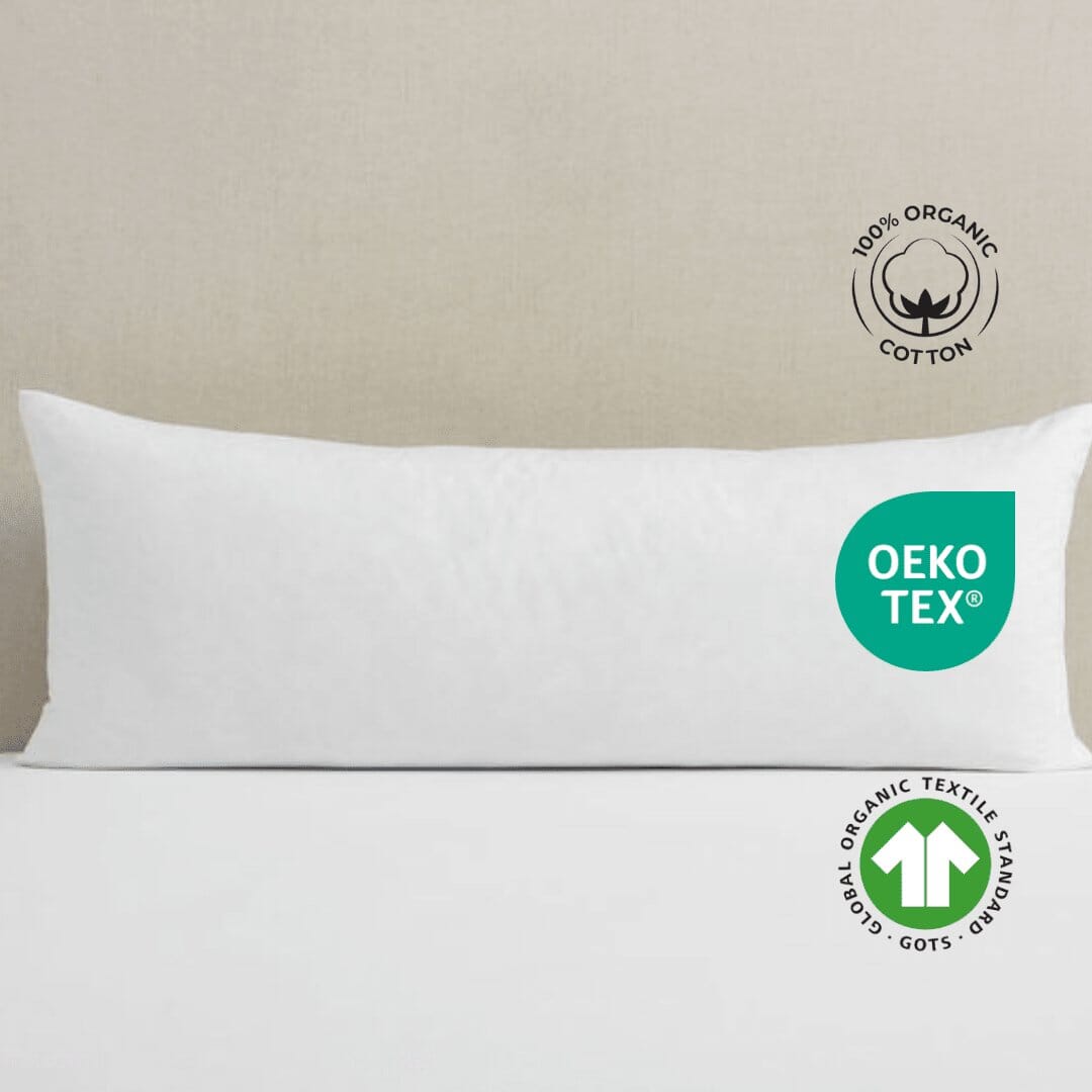 Premium Organic Cotton Comfy Nest Full Body Pillow Cover- Pack of 1 The White Willow