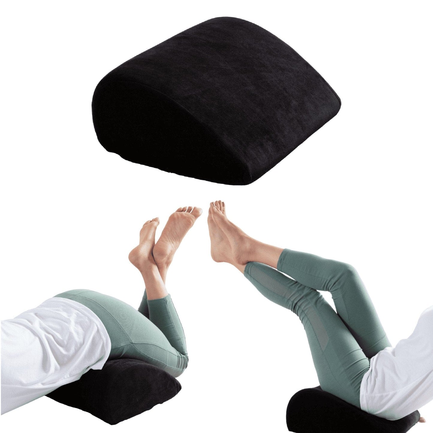 Roundabout Comfort Pillow Bed Wedge The White Willow Firm Black