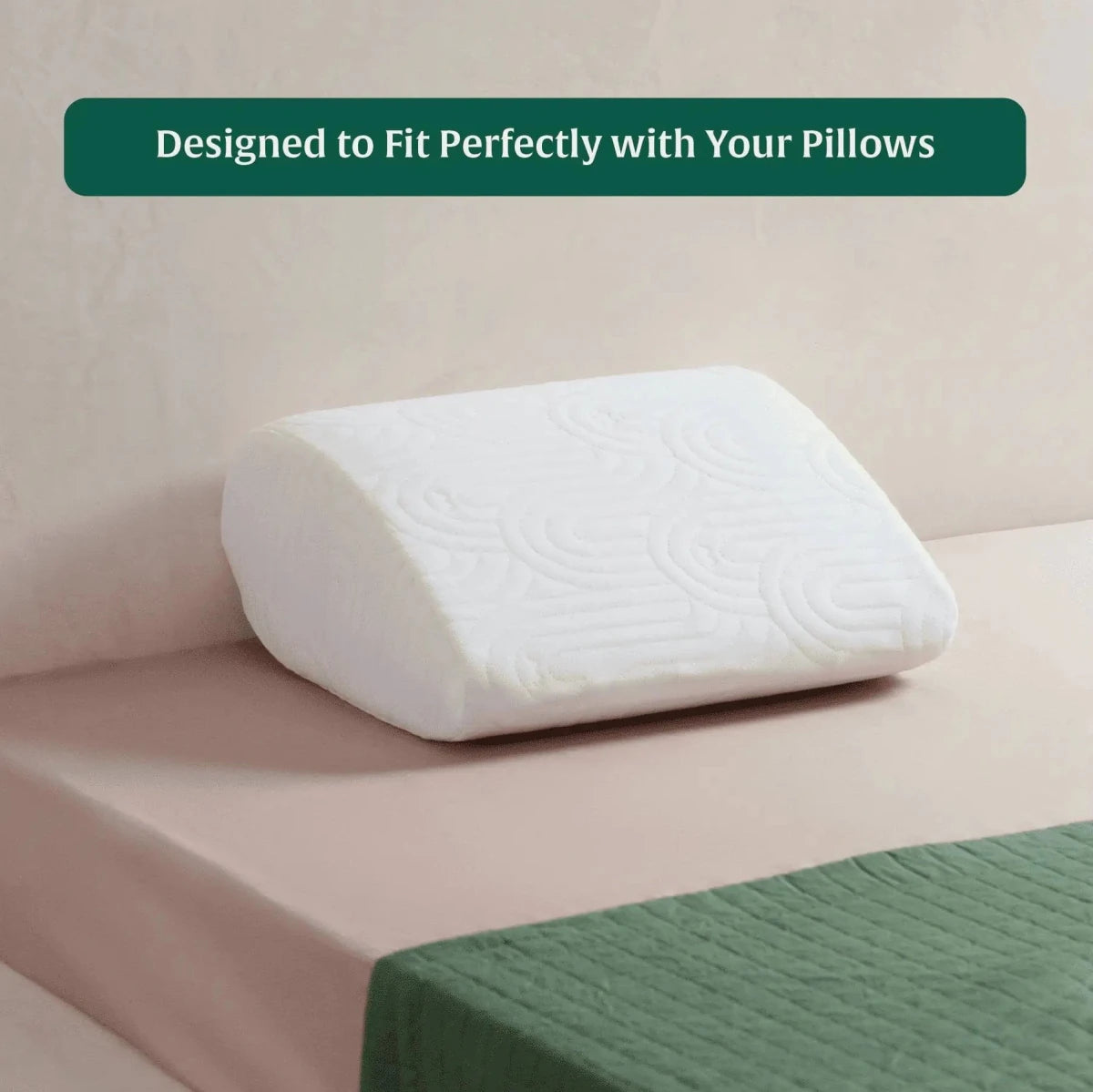 Roundabout Soft Fabric Wedge Pillow Cover With Zip Closure Case - Pillow Cover - The White Willow