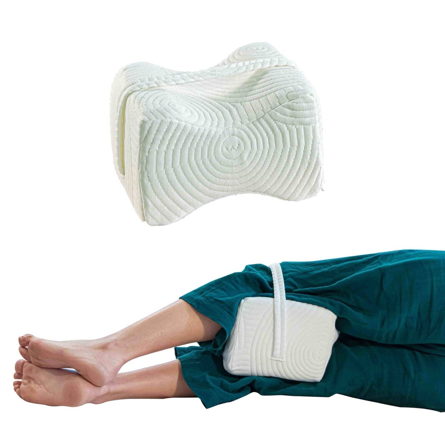 SecureComfort Knee Rest Pillow Leg Support Pillow The White Willow Lunar Soft