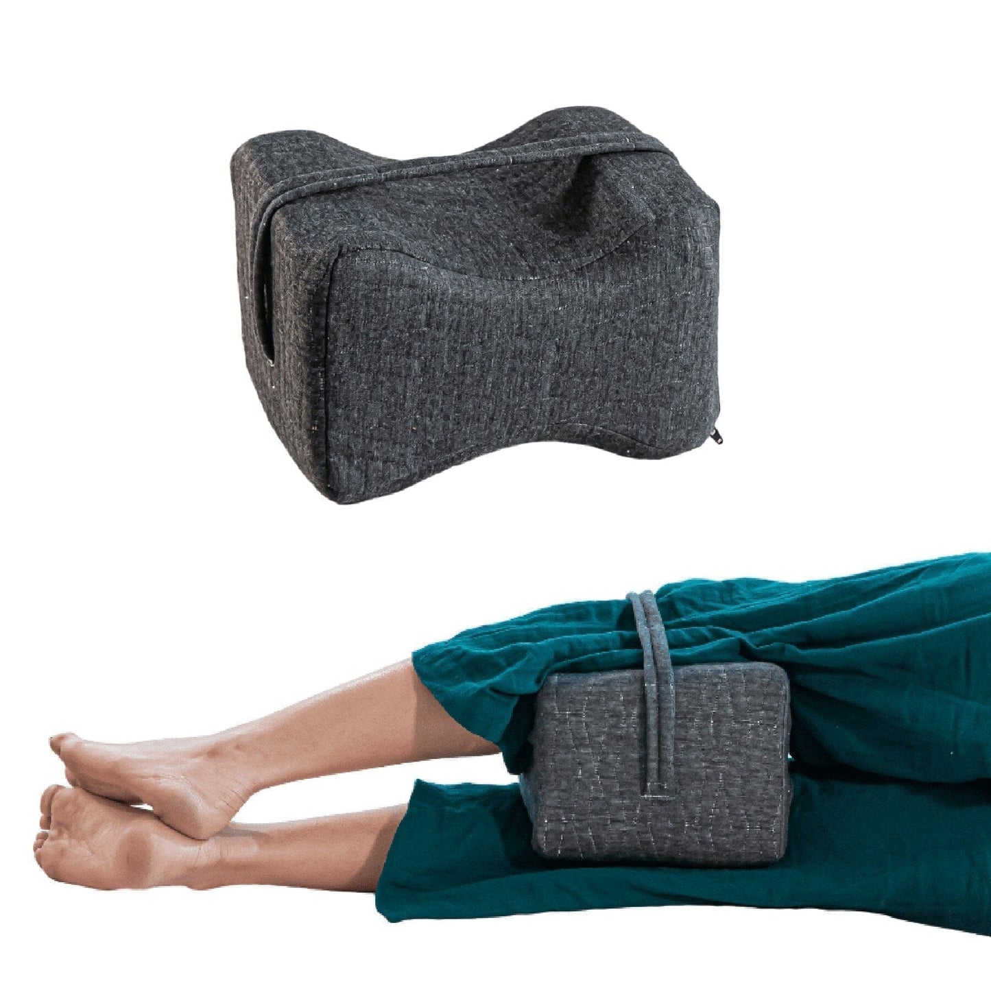 SecureComfort Knee Rest Pillow Leg Support Pillow The White Willow Midnight Serene