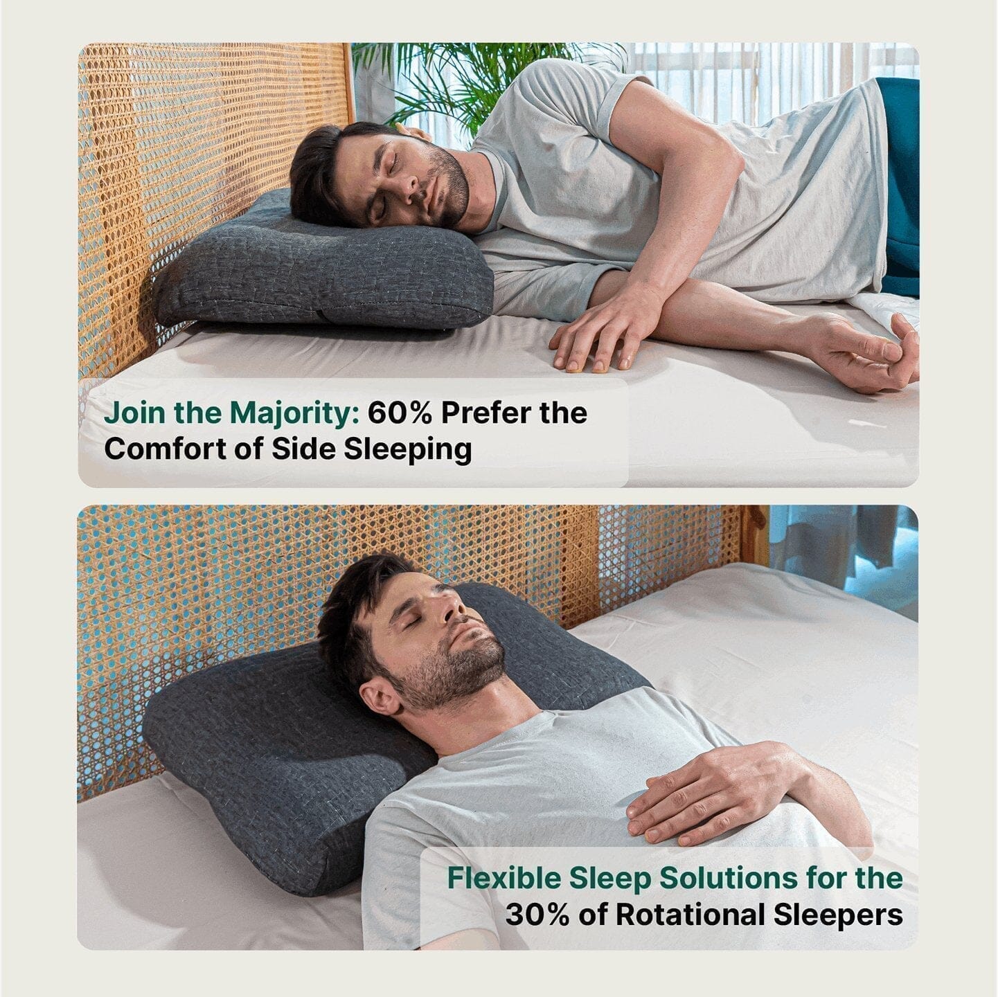 SereneSleeper Rest Easy Comfort Pillow Contour Pillow The White Willow