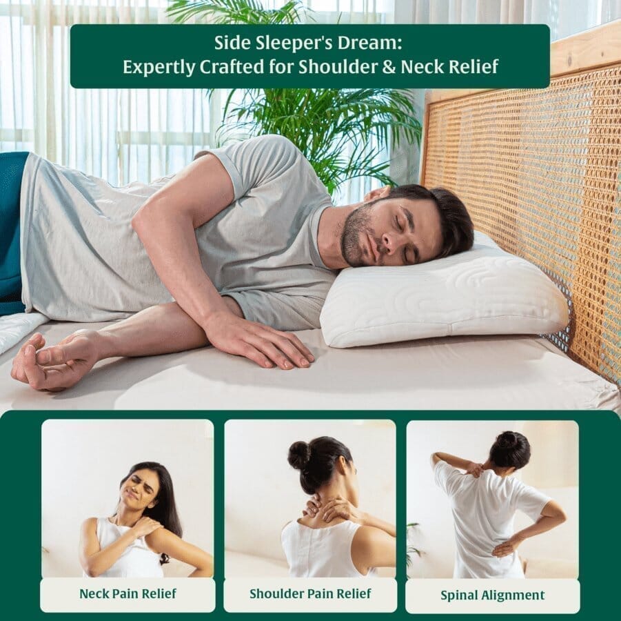 SereneSleeper Rest Easy Comfort Pillow Contour Pillow The White Willow