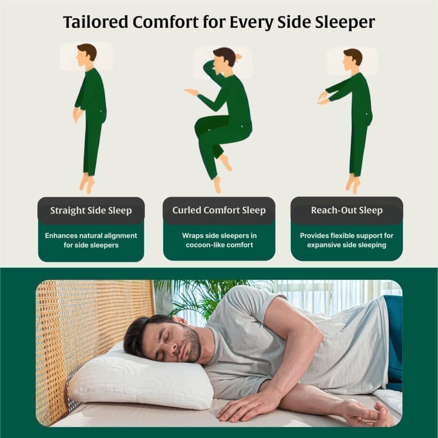 SereneSleeper Rest Easy Comfort Pillow Contour Pillow The White Willow
