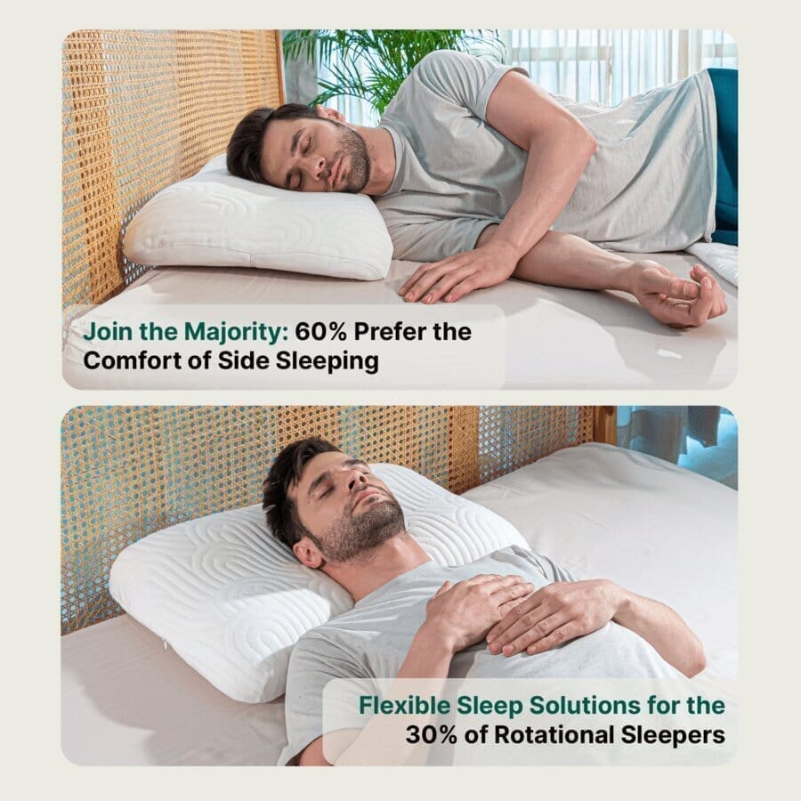 SereneSleeper Rest Easy Comfort Pillow Contour Pillow The White Willow