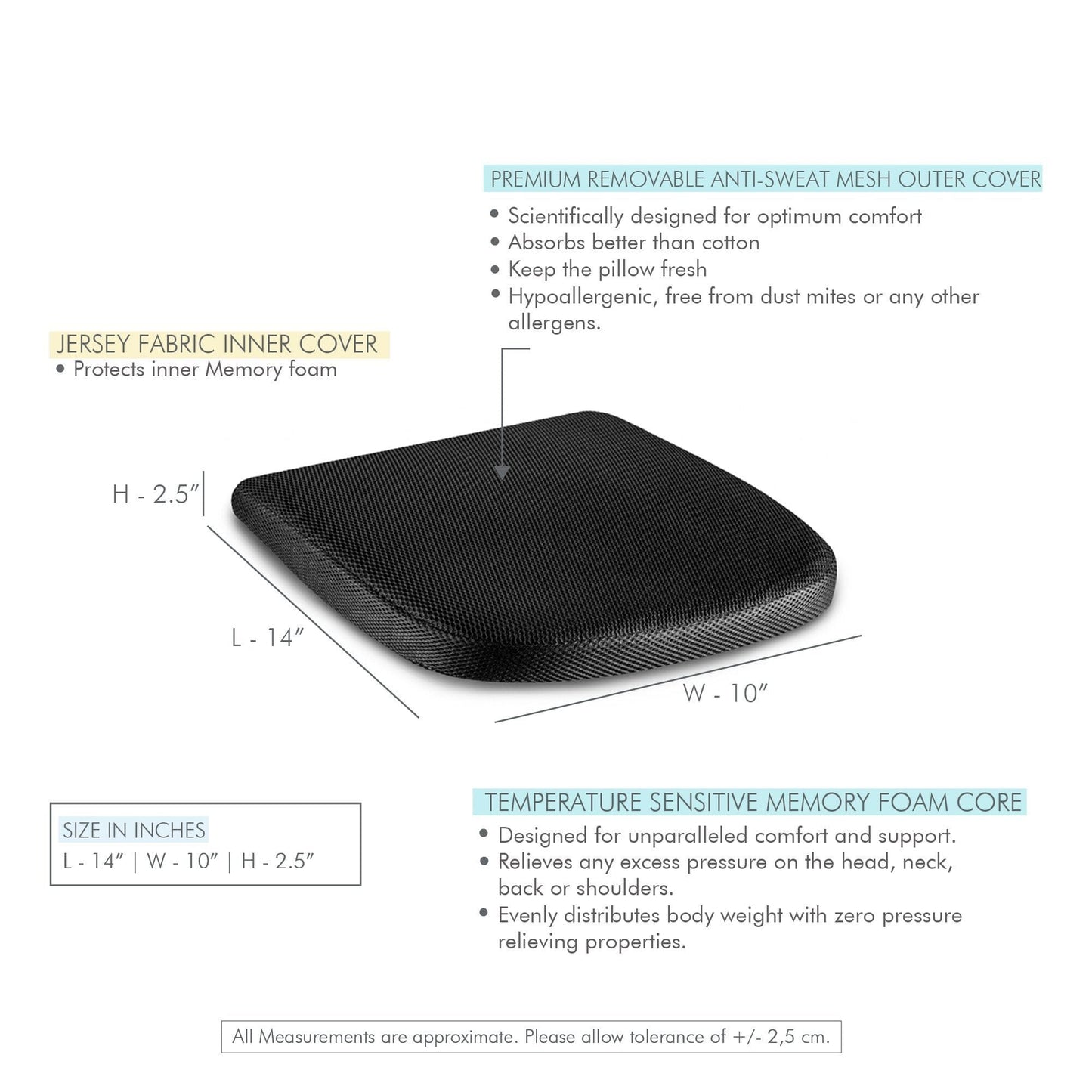 Serenity - Work From Home Combo - Slim Lumbar Back Seat Cushion & Indoor Square Seat Cushion- 16" x 16" - Medium Firm Combo-Back-Seat The White Willow