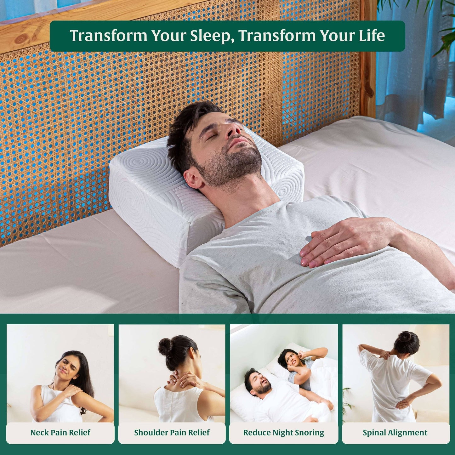 Side Sleeper Pro Pillows - Speciality Pillow - The White Willow