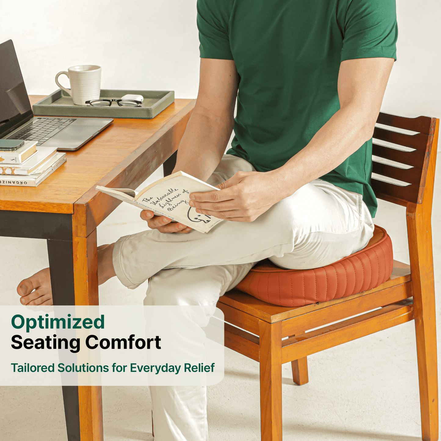 Sky - Donut Shaped Seat Cushion - Tailbone and Lumbar Support - Firm Seat Cushion The White Willow