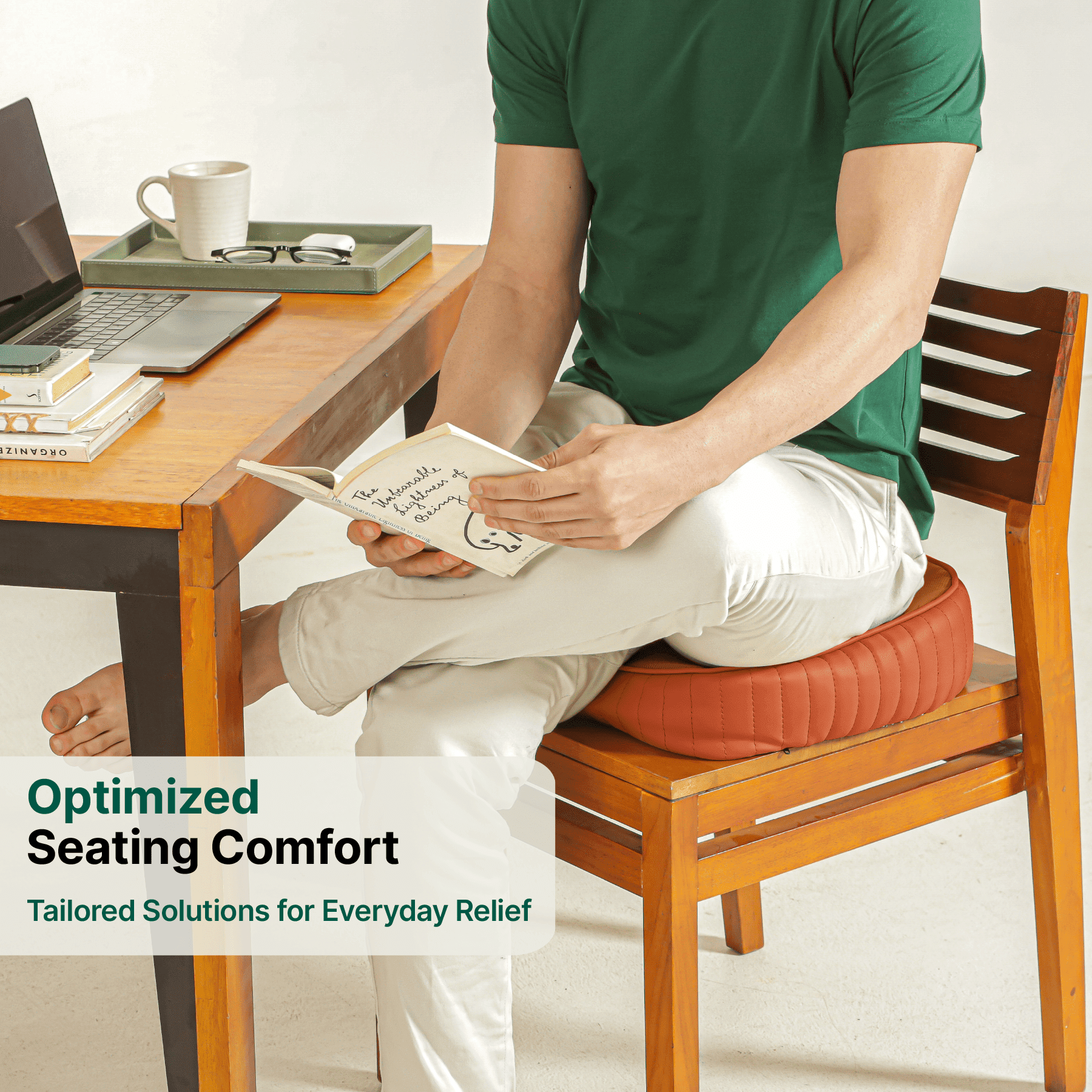 Sky - Donut Shaped Seat Cushion - Tailbone and Lumbar Support - Firm Seat Cushion The White Willow