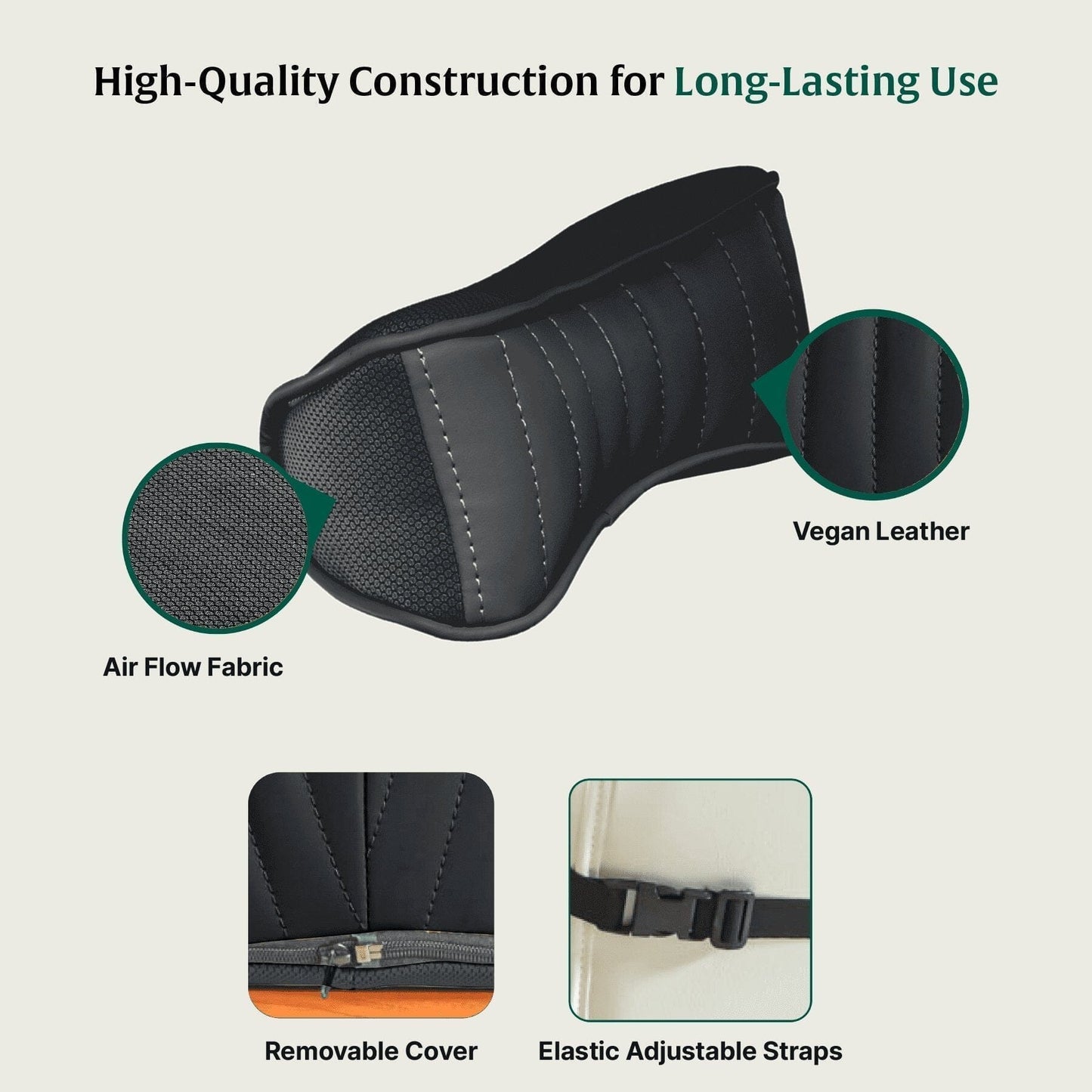 Slim Line Neckrest Travel Pillow The White Willow