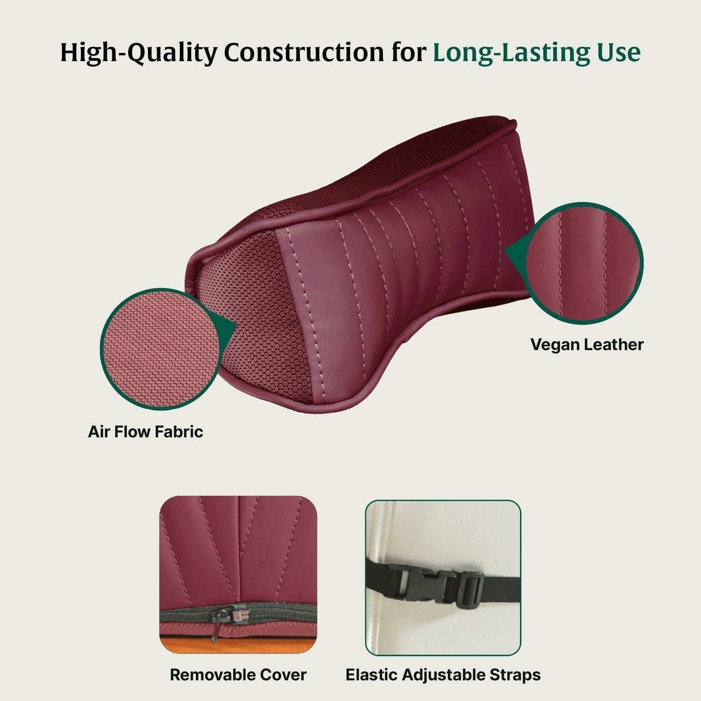 Slim Line Neckrest Travel Pillow The White Willow