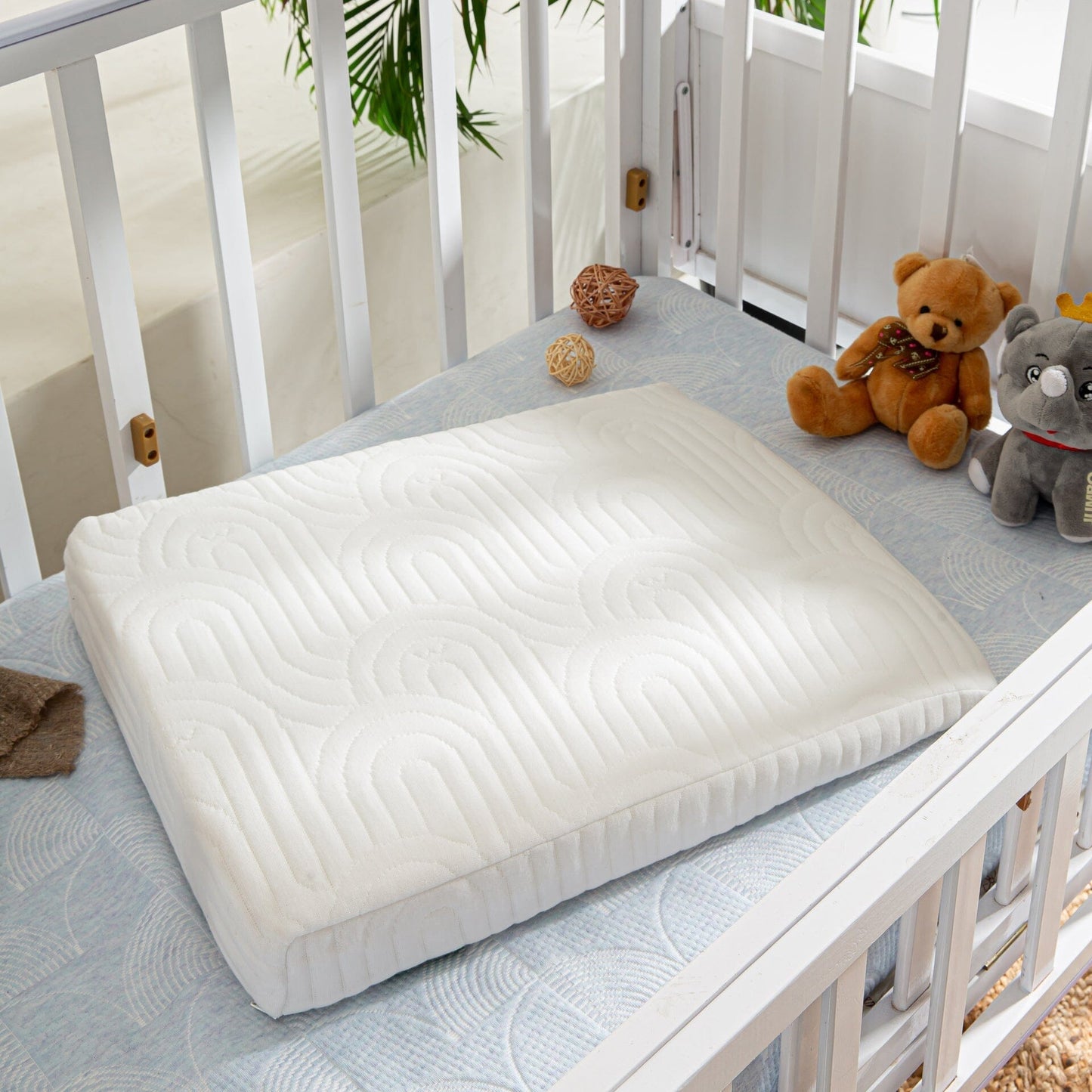 Snooze Slope Under-Mattress Half Size Wedge Baby-0-12 Months-Wedge The White Willow Creamy Calm