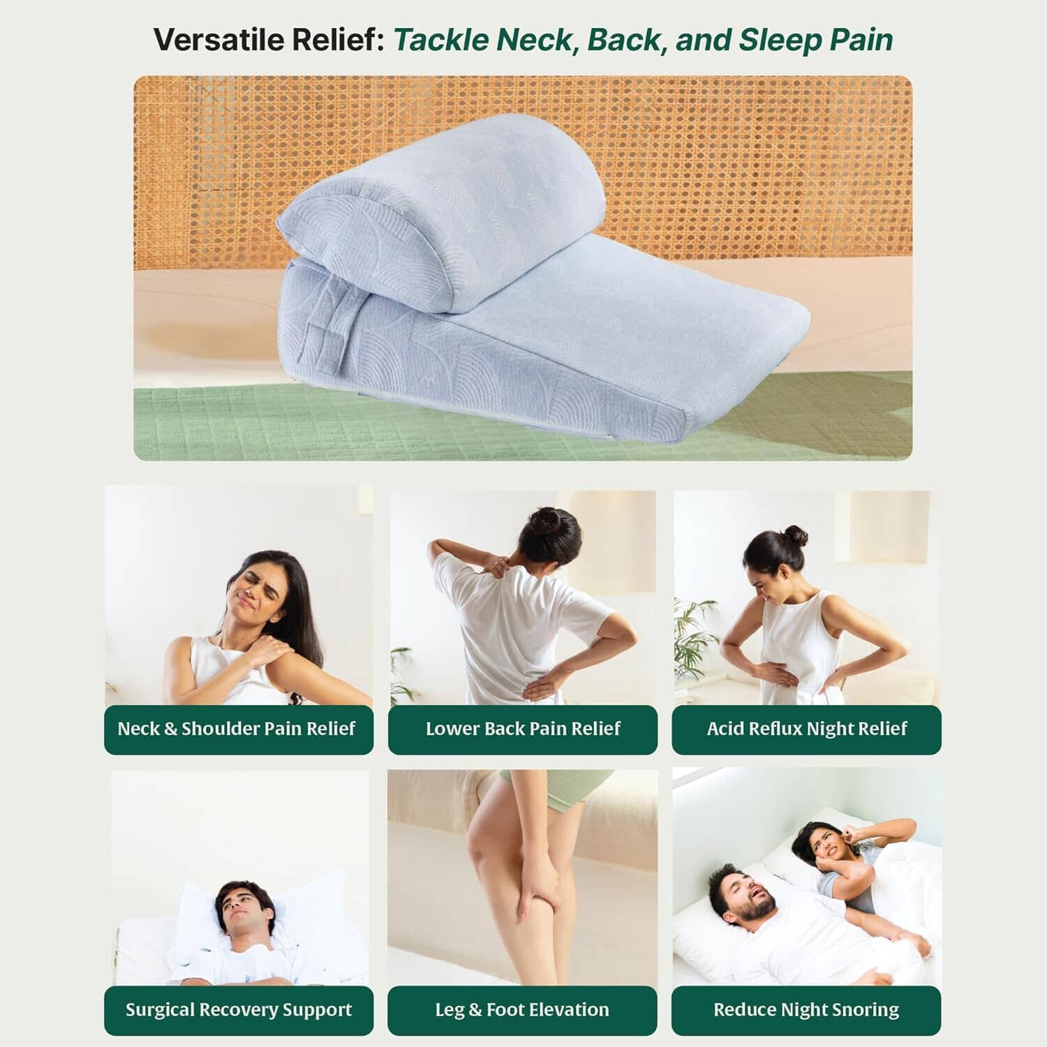 SplitComfort Dual Wedge - Bed Wedge - The White Willow