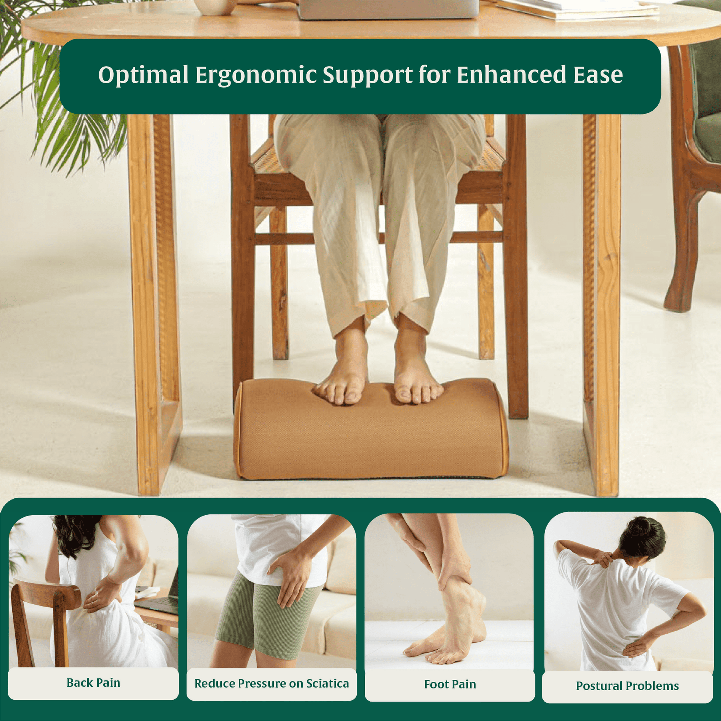StepComfort Arch Footrest Foot Rest Cushion The White Willow
