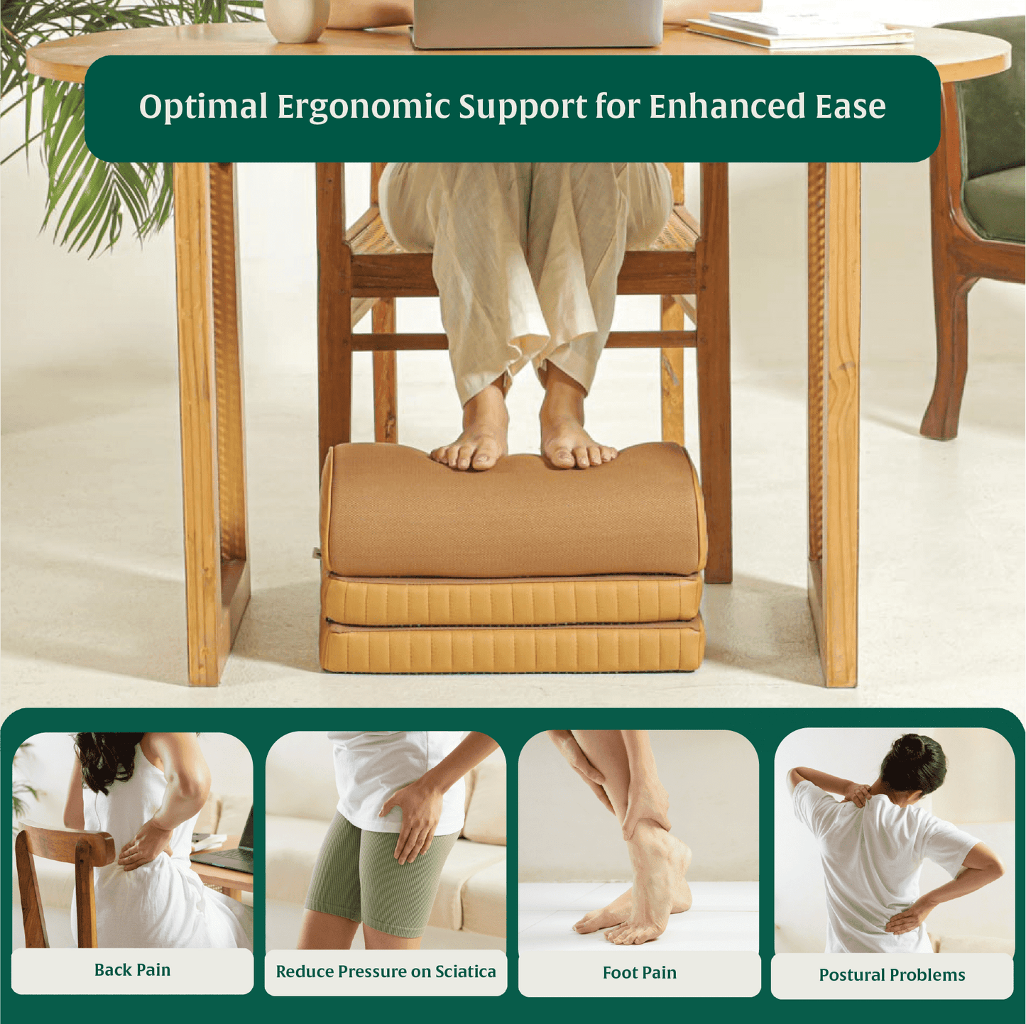StepComfort Arch Footrest Foot Rest Cushion The White Willow