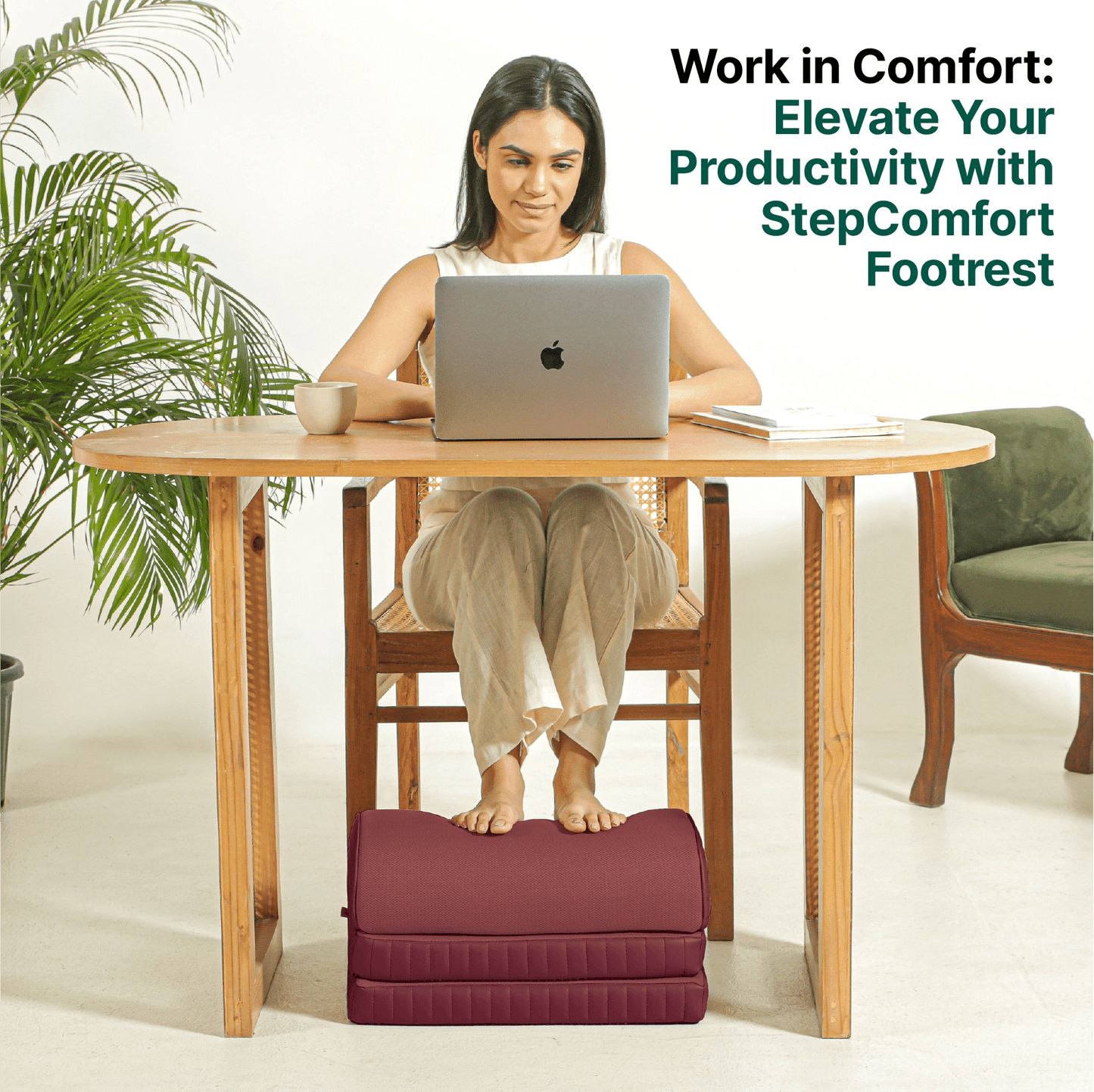 StepComfort Arch Footrest Foot Rest Cushion The White Willow