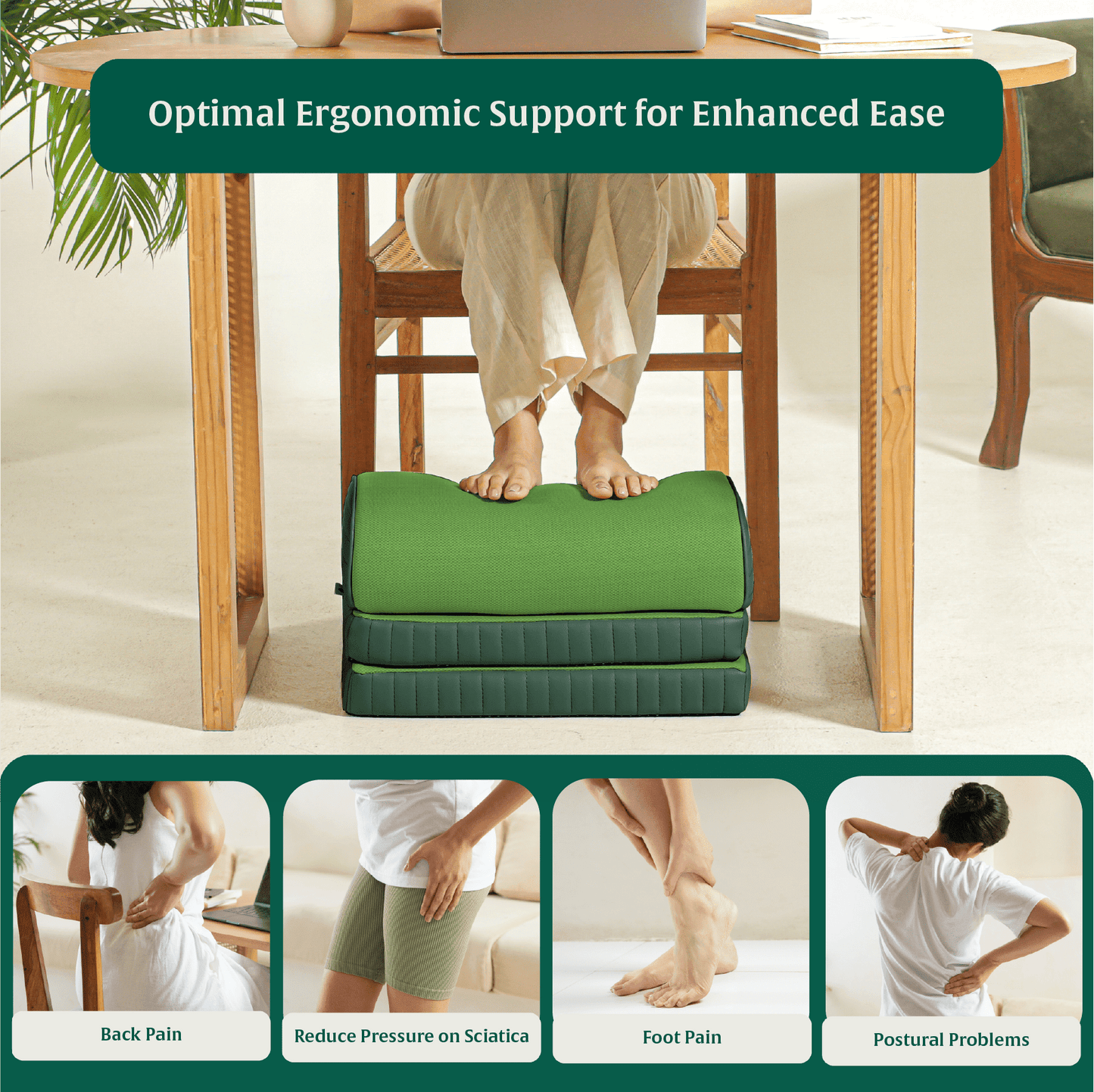 StepComfort Arch Footrest Foot Rest Cushion The White Willow