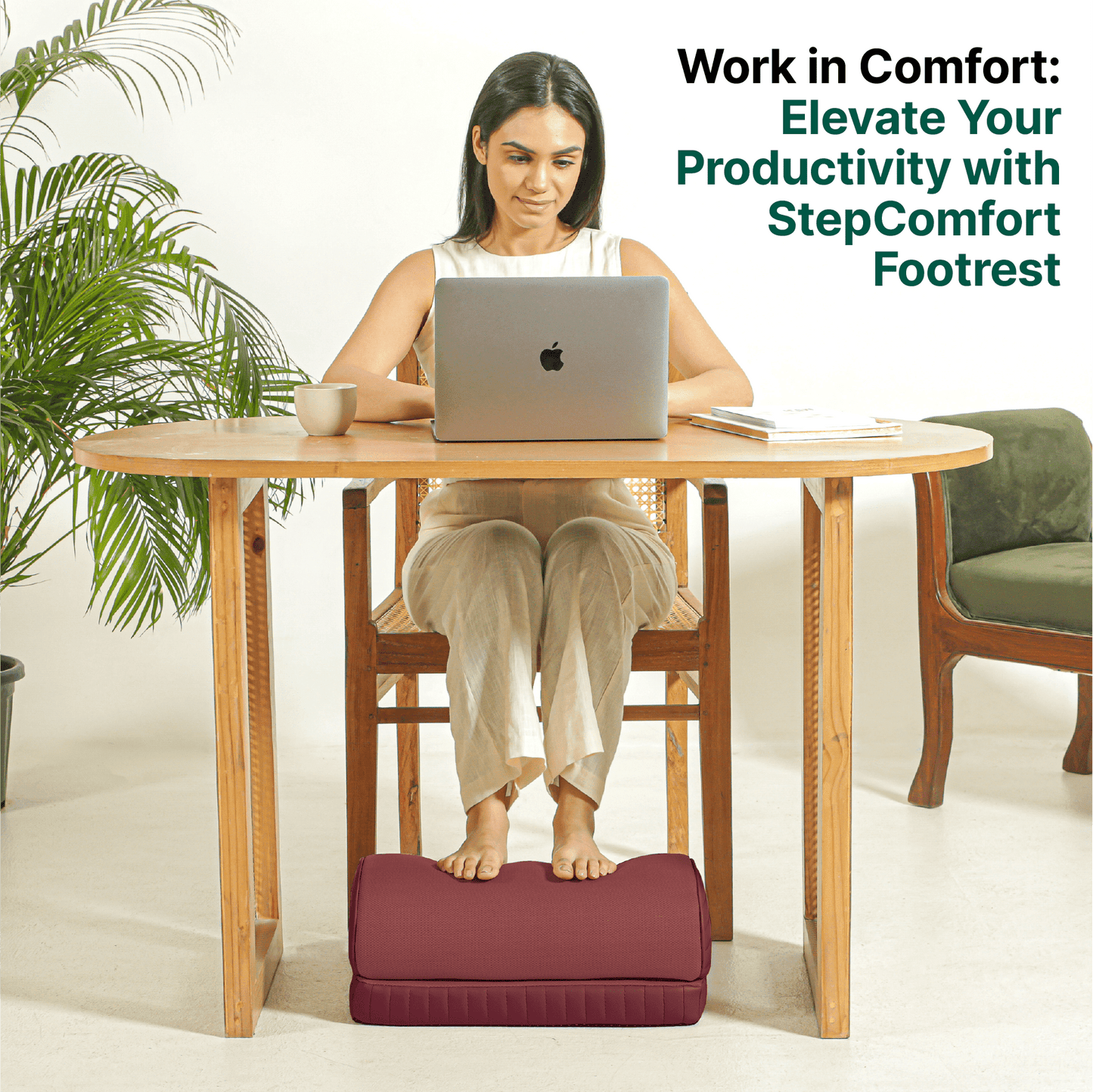 StepComfort Arch Footrest Foot Rest Cushion The White Willow