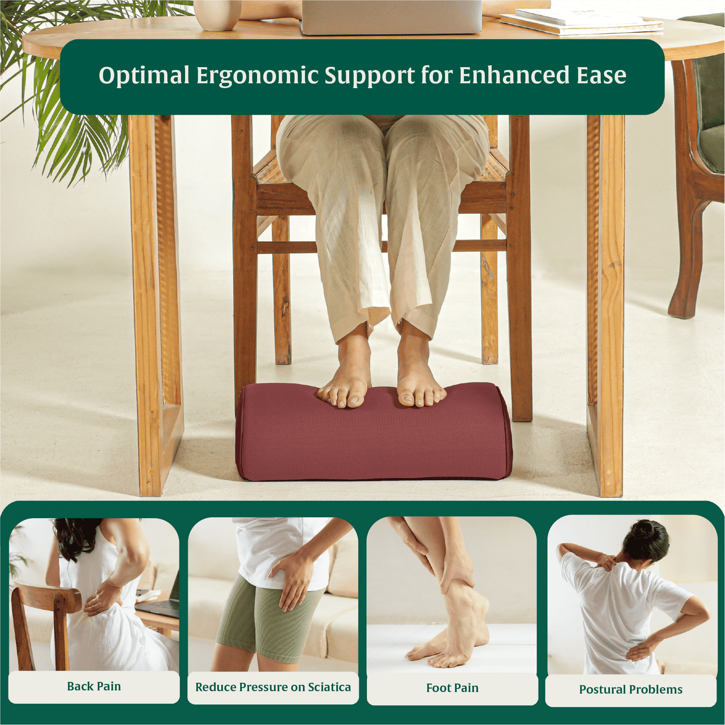 StepComfort Arch Footrest Foot Rest Cushion The White Willow
