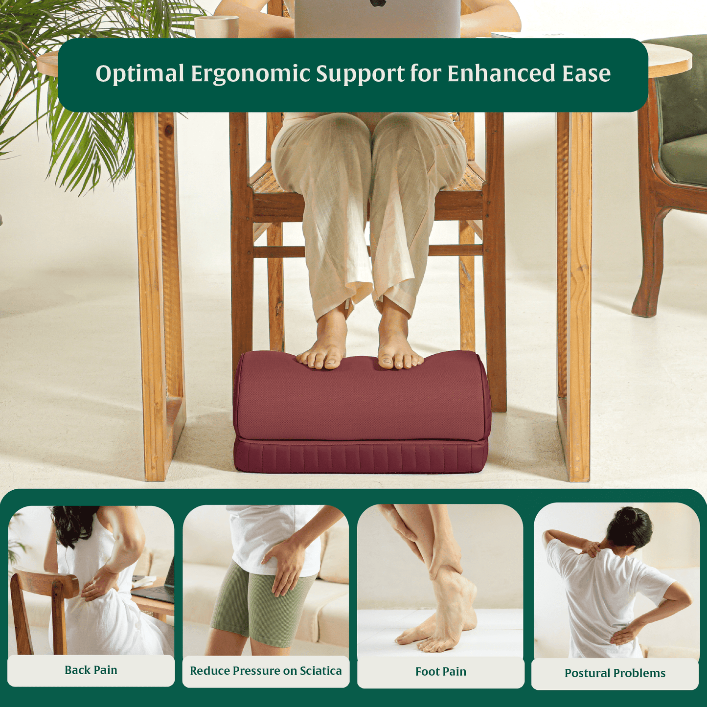 StepComfort Arch Footrest Foot Rest Cushion The White Willow