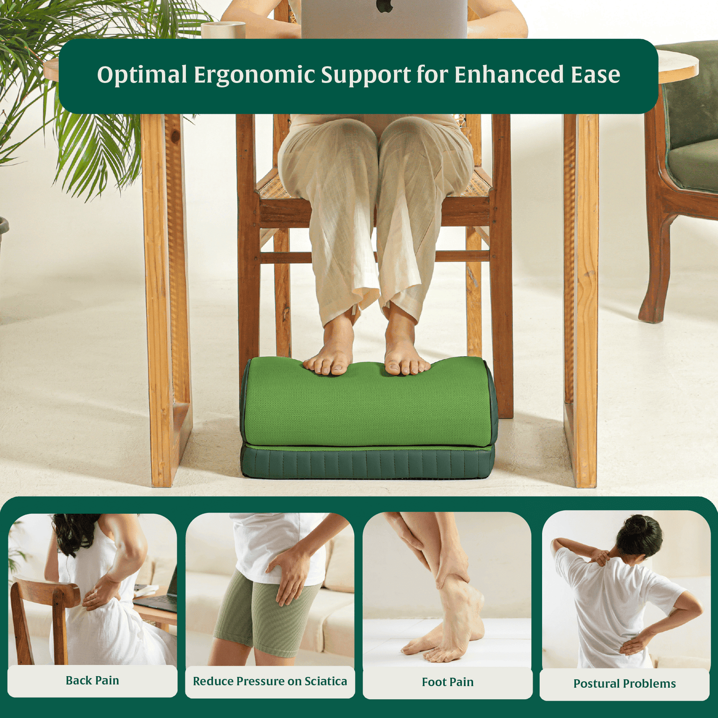 StepComfort Arch Footrest Foot Rest Cushion The White Willow