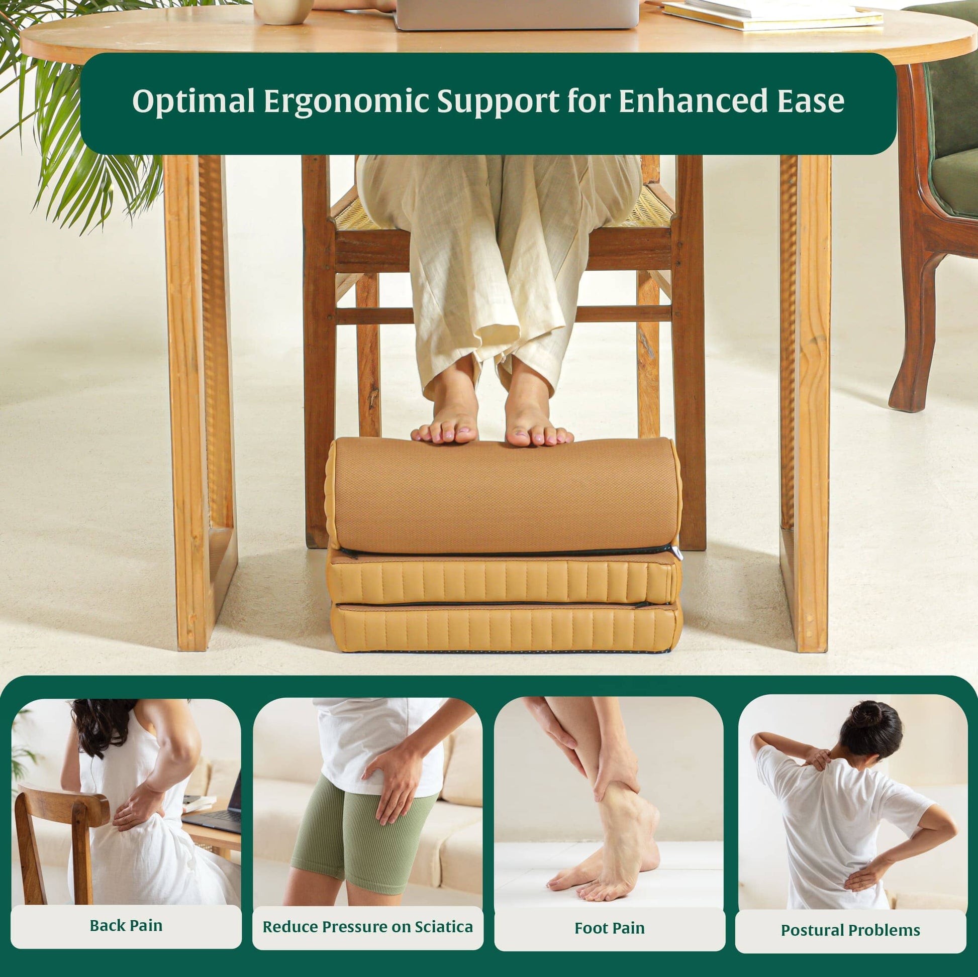 StepComfort Curve Footrest Foot Rest Cushion The White Willow