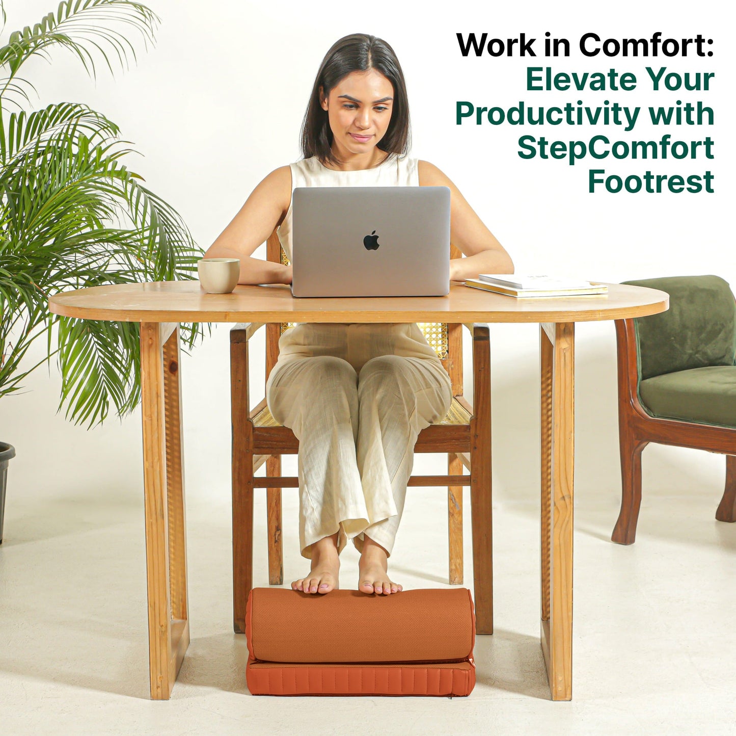 StepComfort Curve Footrest Foot Rest Cushion The White Willow