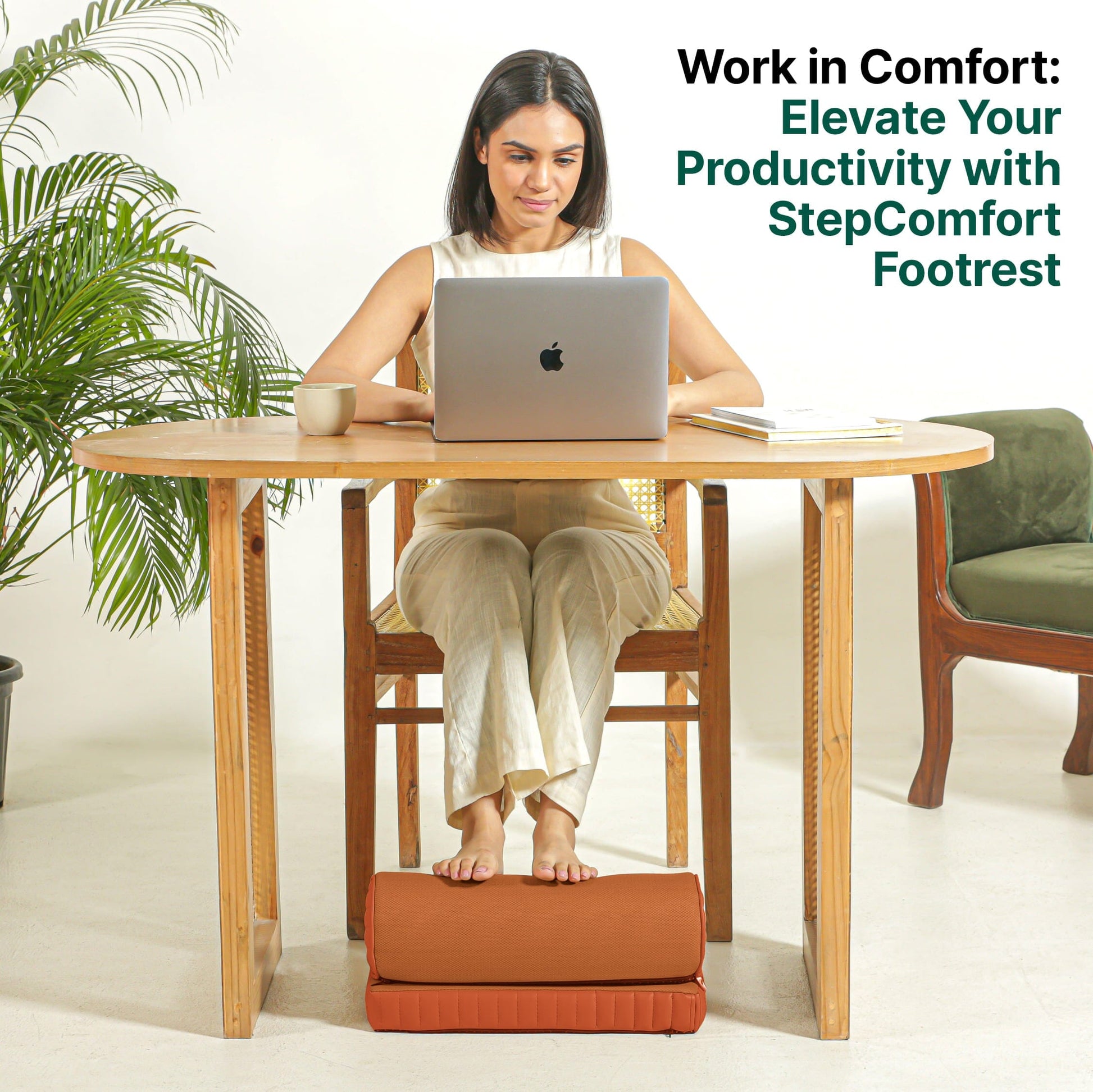 StepComfort Curve Footrest Foot Rest Cushion The White Willow