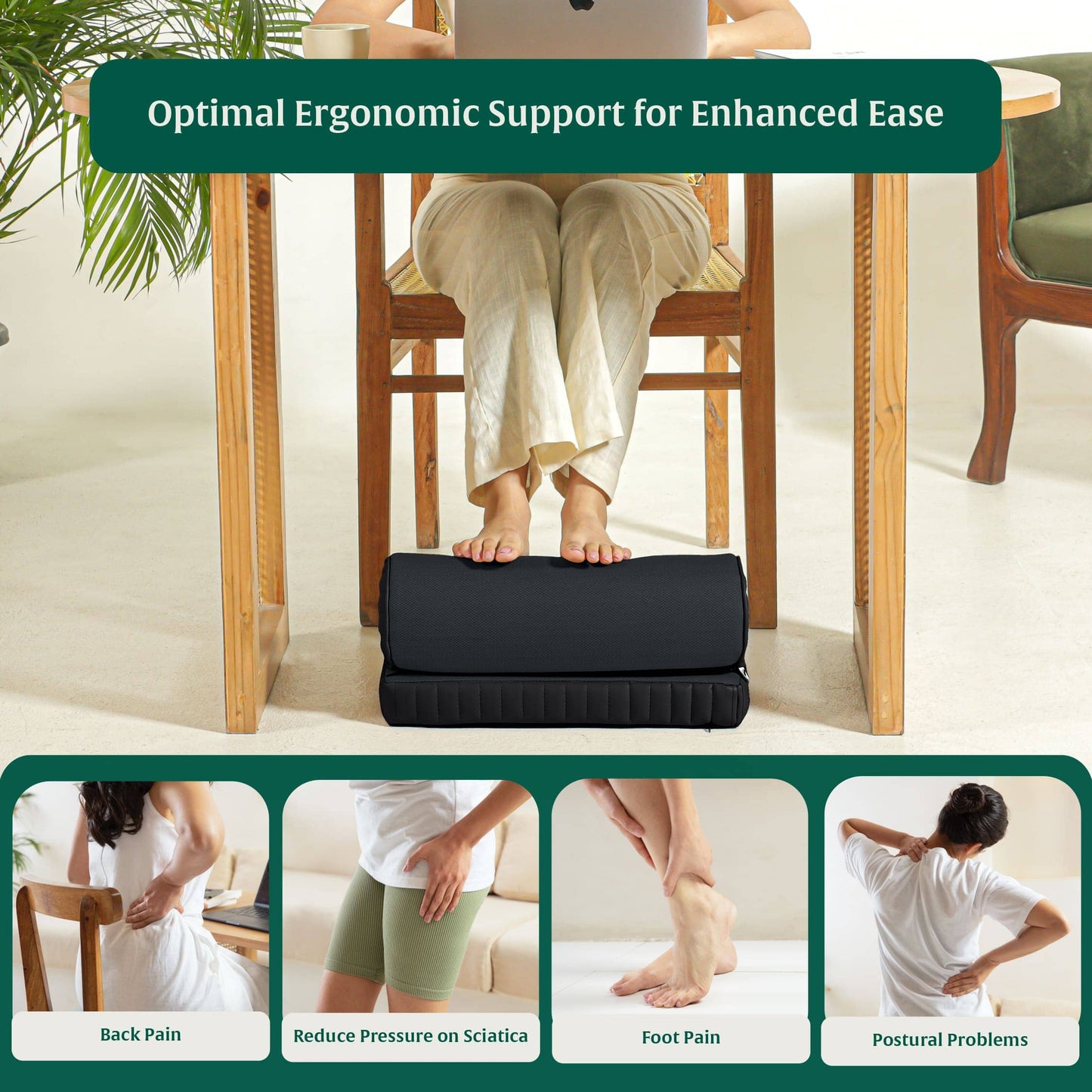 StepComfort Curve Footrest Foot Rest Cushion The White Willow